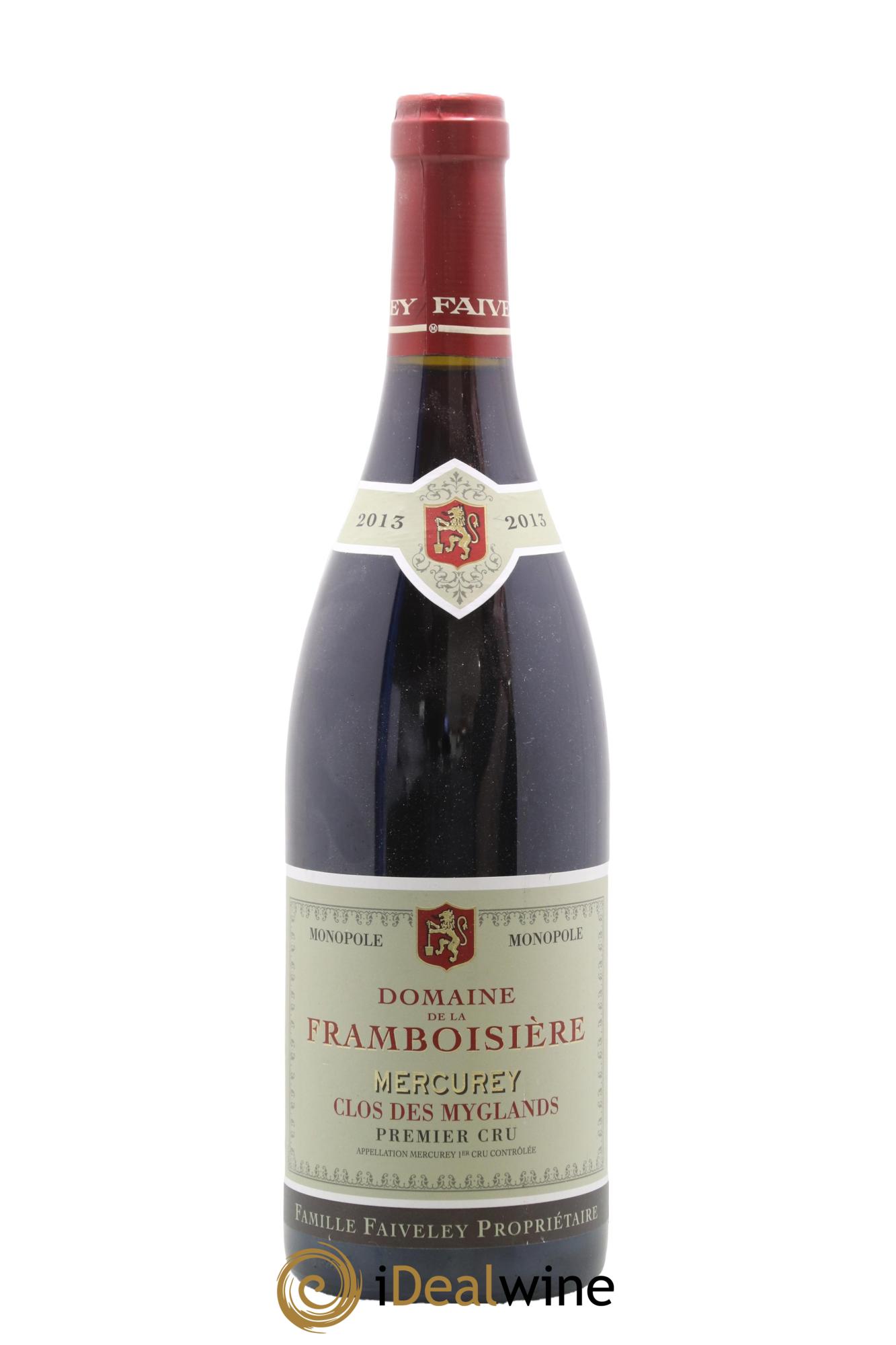 Mercurey 1er Cru Clos des Myglands Domaine de la Framboisière Faiveley 2013 - Posten von 1 Flasche - 0