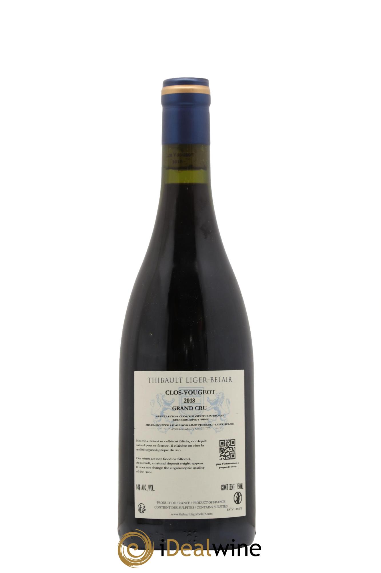 Clos de Vougeot Grand Cru Thibault Liger-Belair 2018 - Lotto di 1 bottiglia - 1