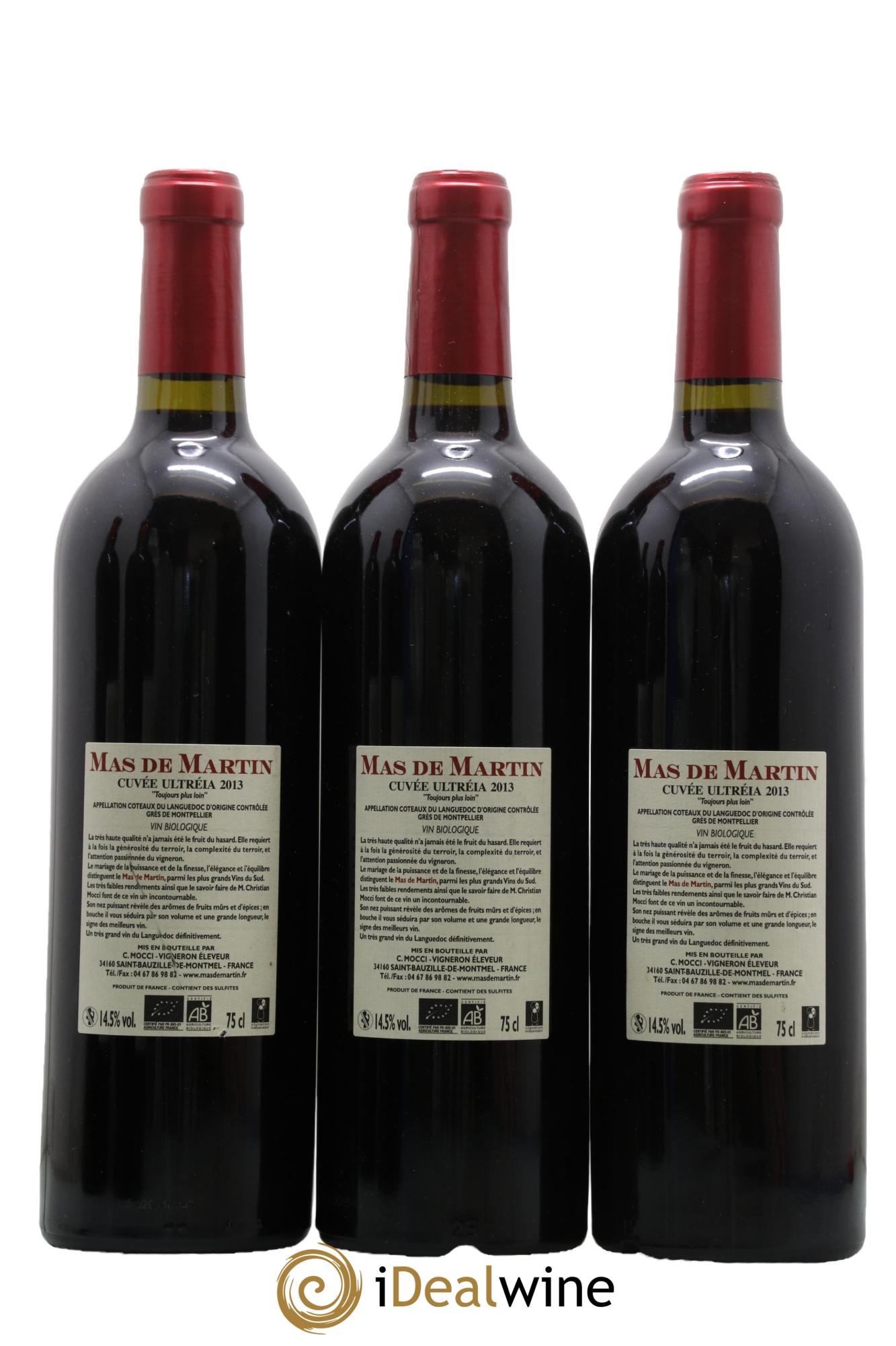 Languedoc Ultreïa Mas de Martin 2013 - Lot of 3 bottles - 1