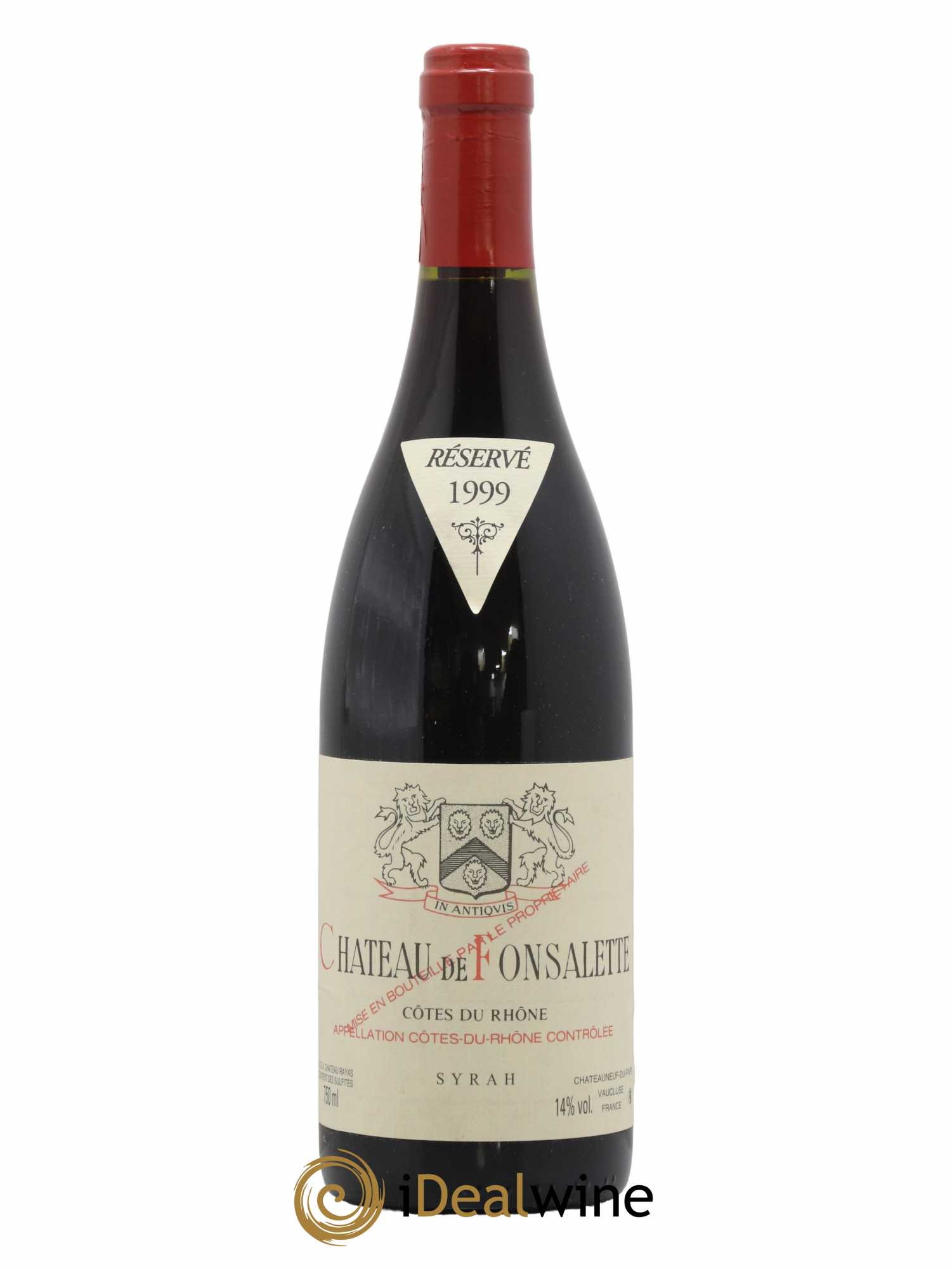 Côtes du Rhône Cuvée Syrah Château de Fonsalette  1999 - Lotto di 1 bottiglia - 0