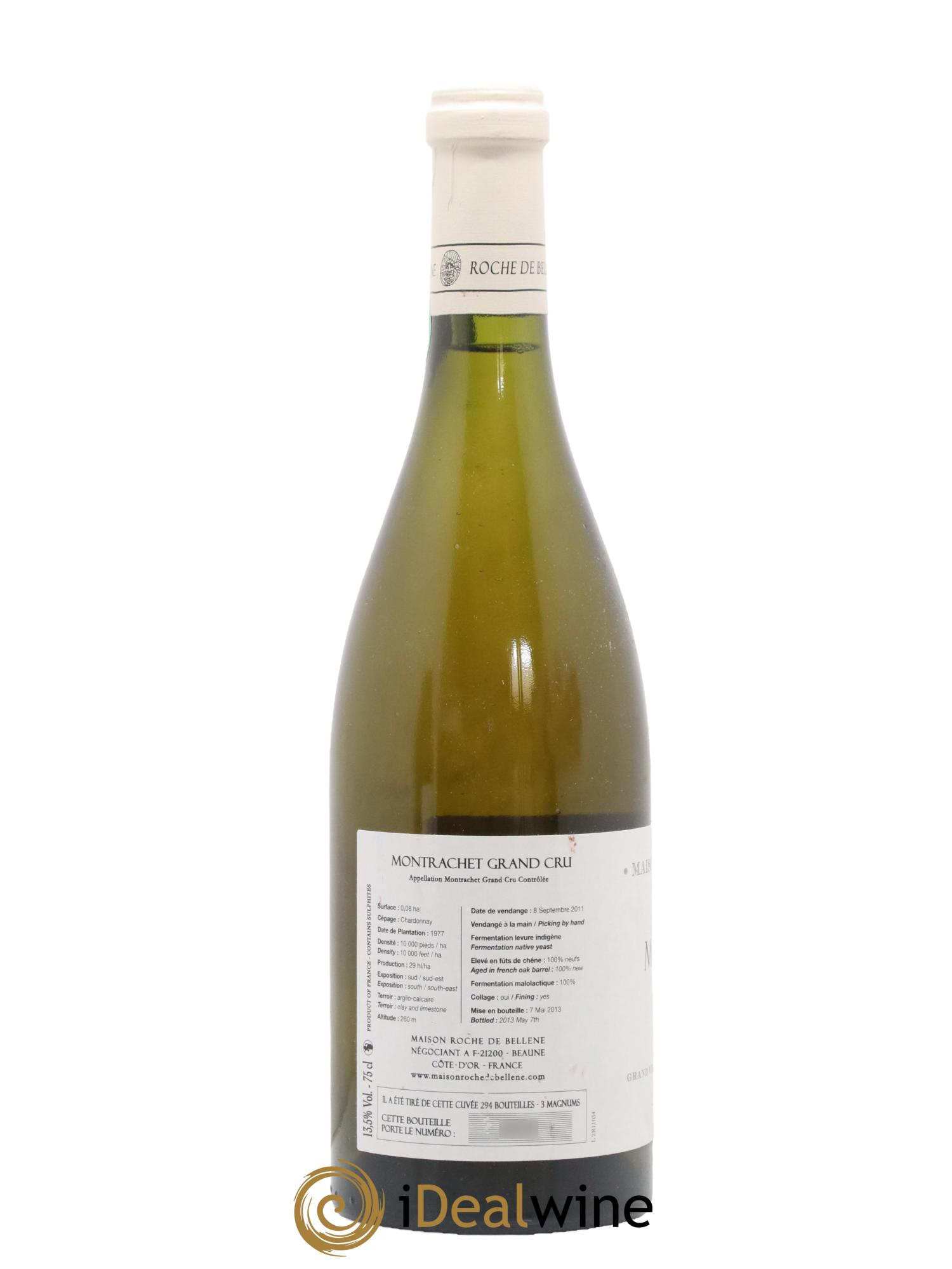 Montrachet Grand Cru Maison Roche de Bellene 2011 - Lot de 1 bouteille - 1