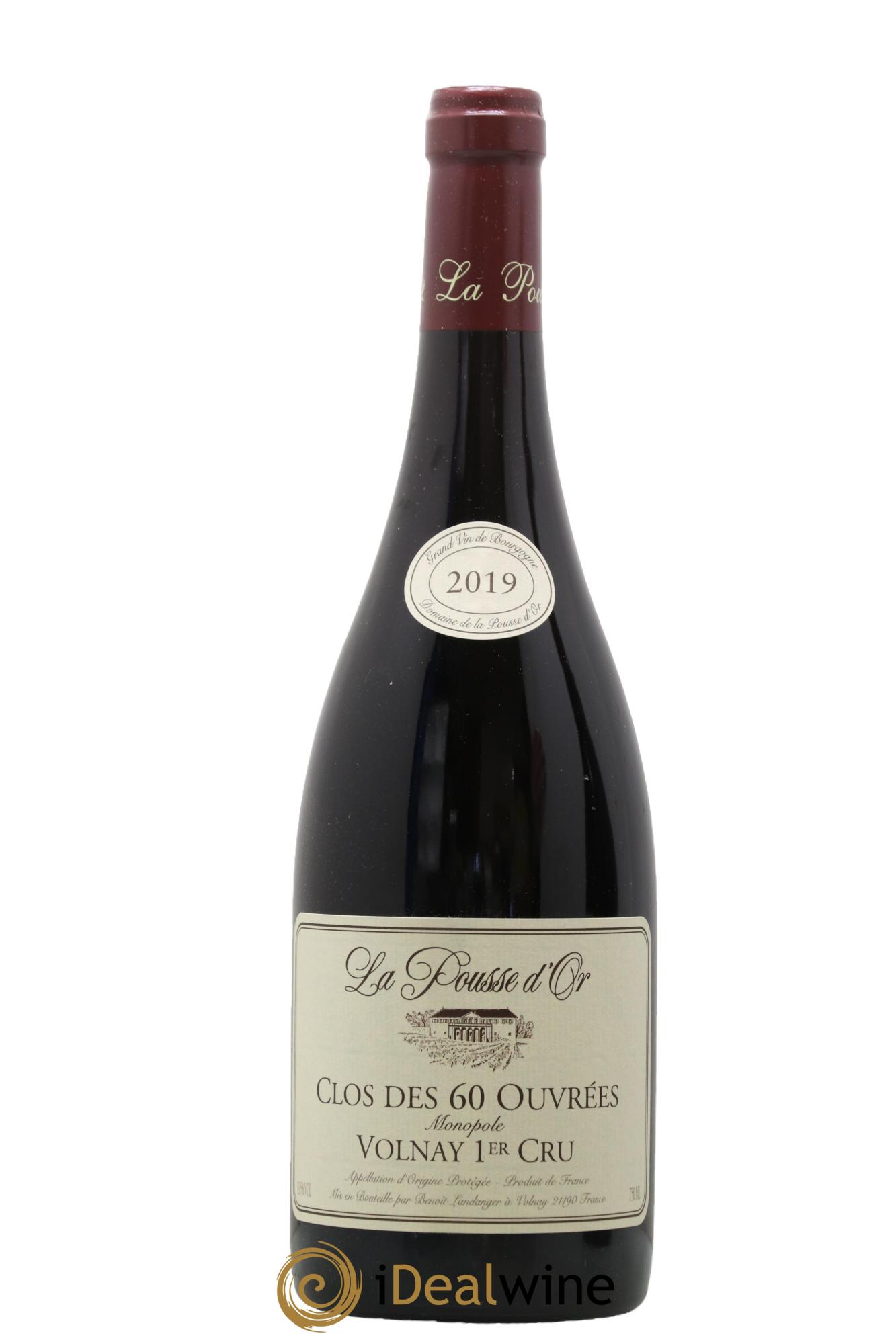 Volnay 1er Cru Clos des 60 ouvrées La Pousse d'Or (Domaine de) 2019 - Posten von 1 Flasche - 0