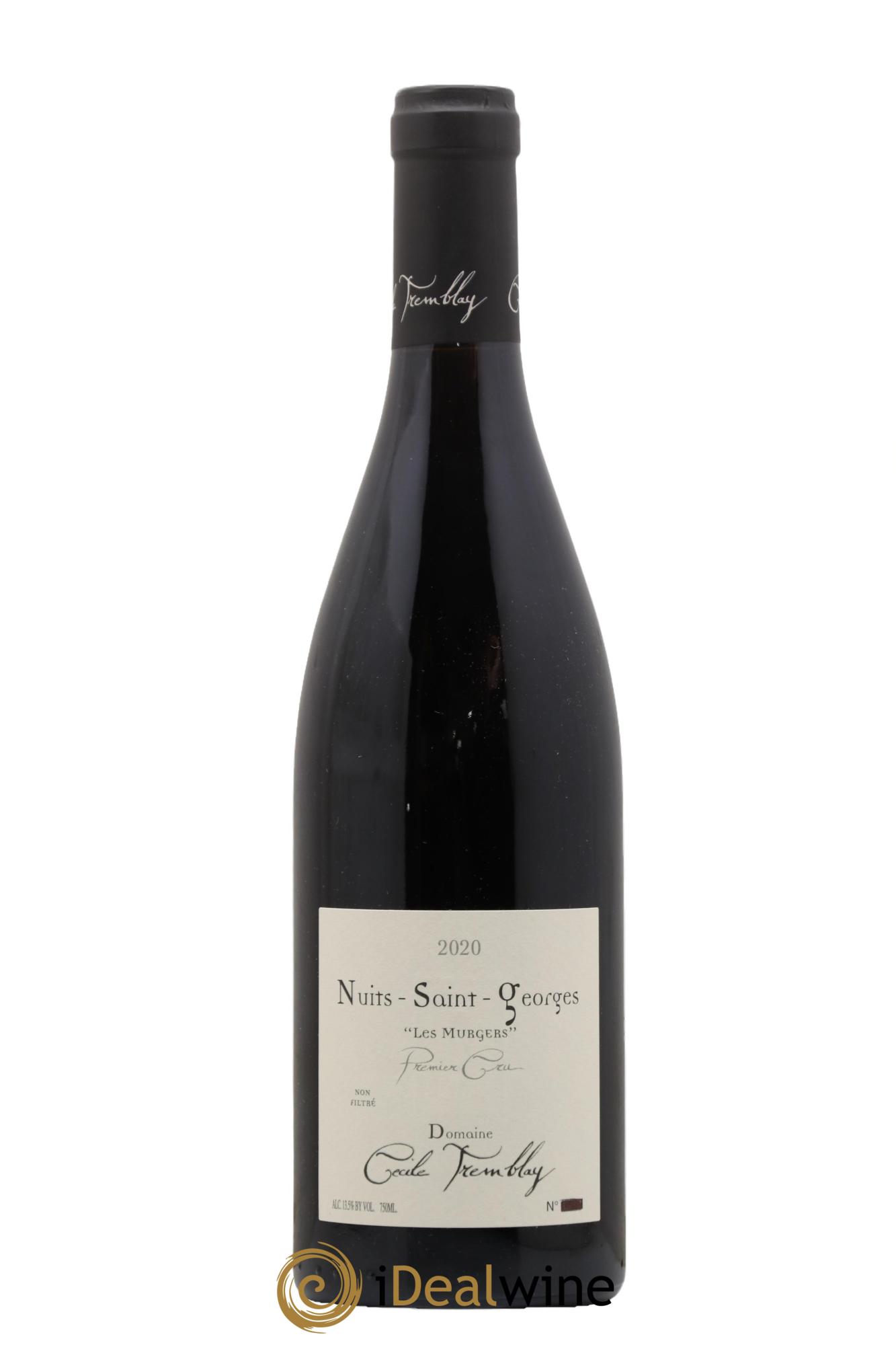 Nuits Saint-Georges 1er Cru Les Murgers Cécile Tremblay  2020 - Posten von 1 Flasche - 0