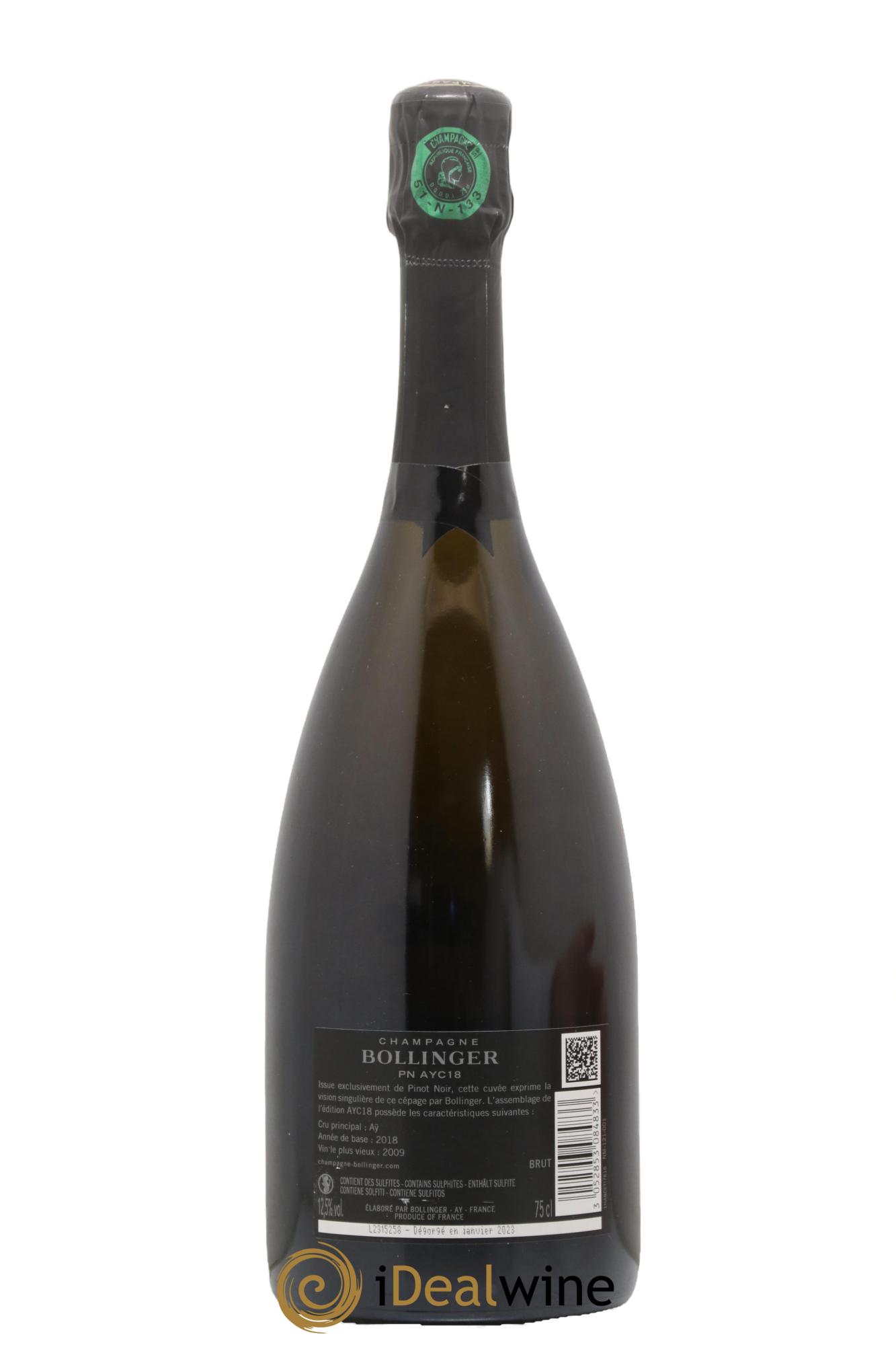 PN AYC 18 Bollinger - Posten von 1 Flasche - 1