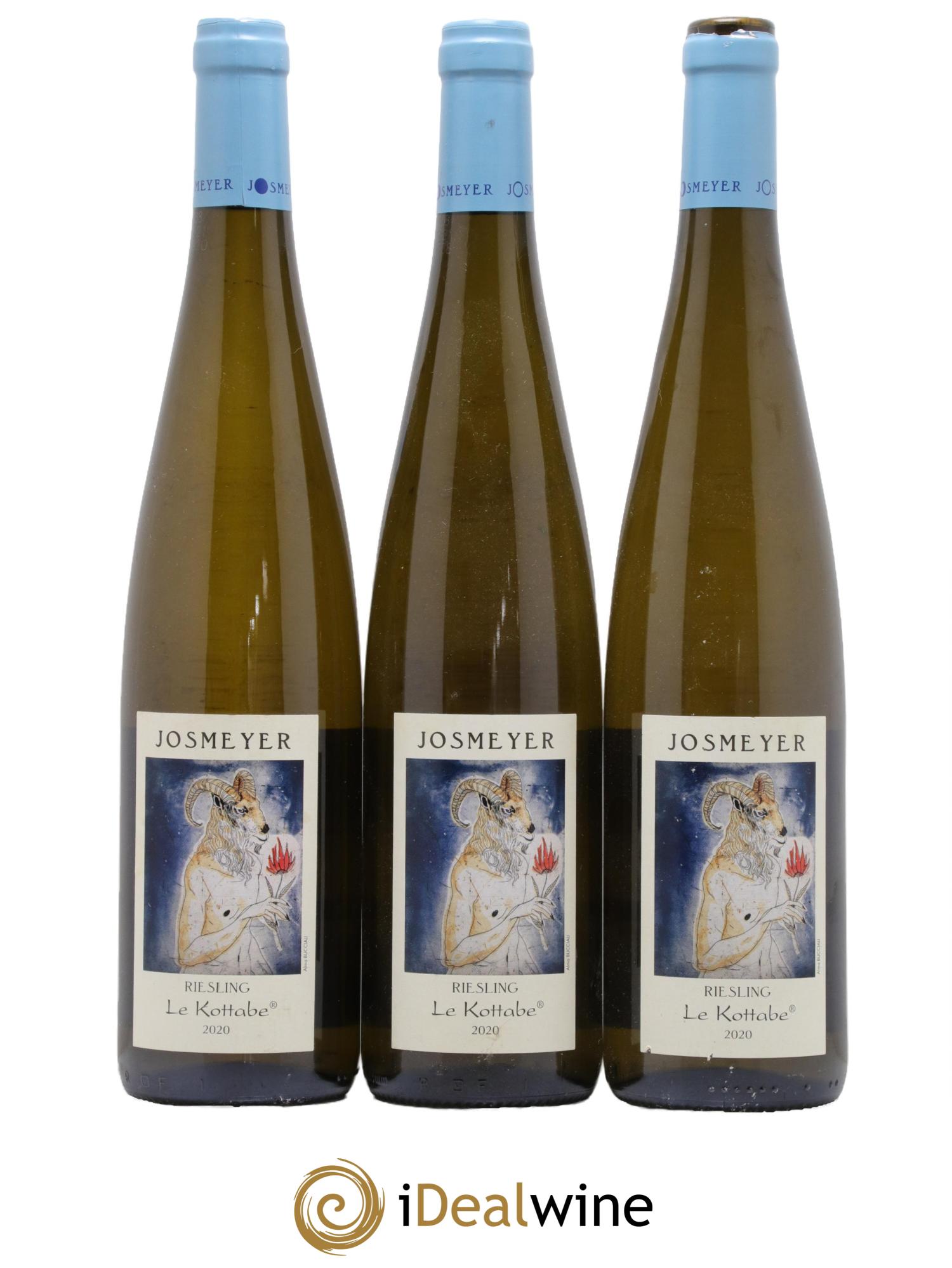 Alsace Riesling Le Kottabe Josmeyer (Domaine) 2020 - Lotto di 3 bottiglie - 0