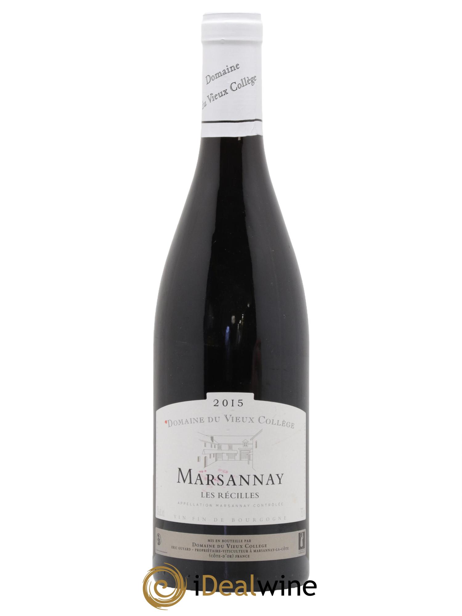 Marsannay Les Récilles Domaine du Vieux Collège 2015 - Lot de 1 bouteille - 0