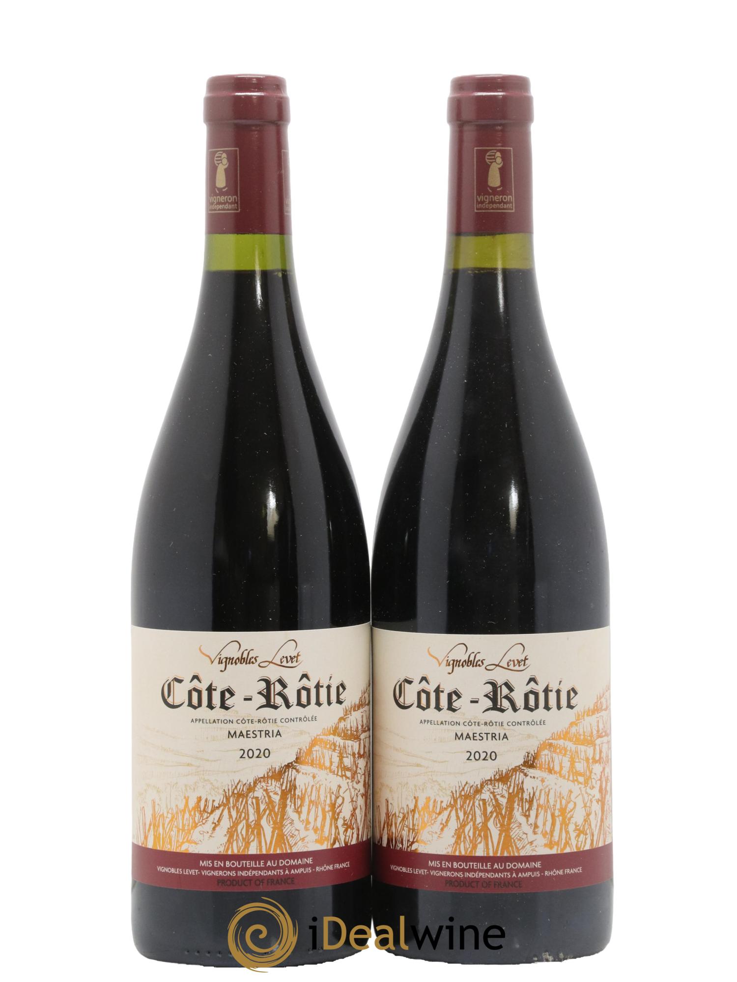 Côte-Rôtie Maestria Vignobles Levet 2020 - Lot of 2 bottles - 0