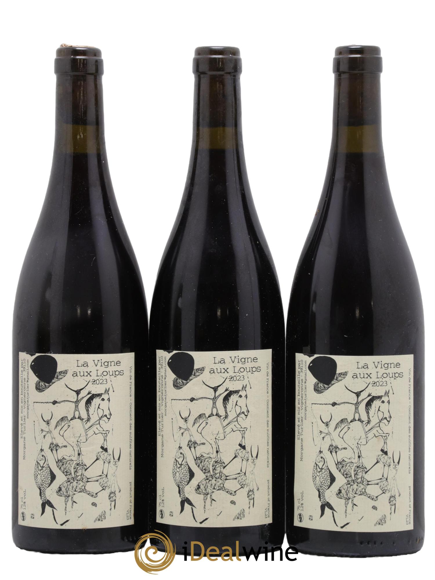 Vin de France La Vigne aux Loups Morgane Turlier 2023 - Lot de 3 bouteilles - 0