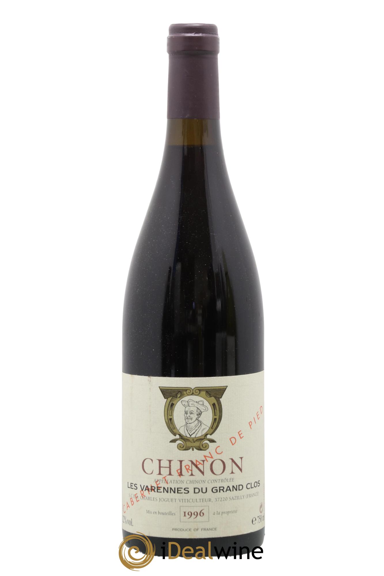 Chinon Les Varennes du Grand Clos Franc de Pied Charles Joguet (Domaine)  1996 - Lot of 1 bottle - 0