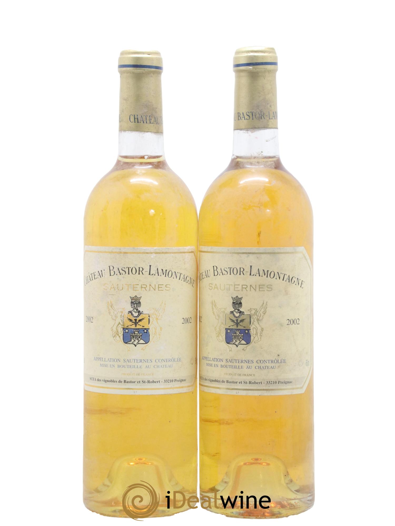 Château Bastor Lamontagne 2002 - Lotto di 2 bottiglie - 0