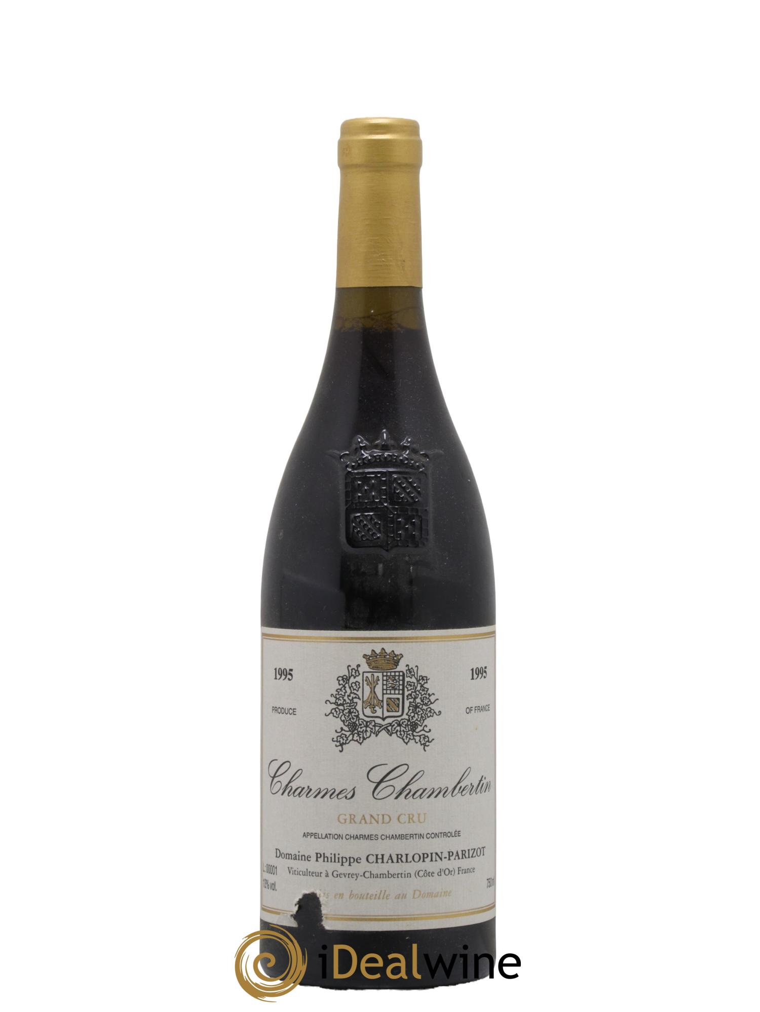 Charmes-Chambertin Grand Cru Charlopin-Parizot 1995 - Lot de 1 bouteille - 0