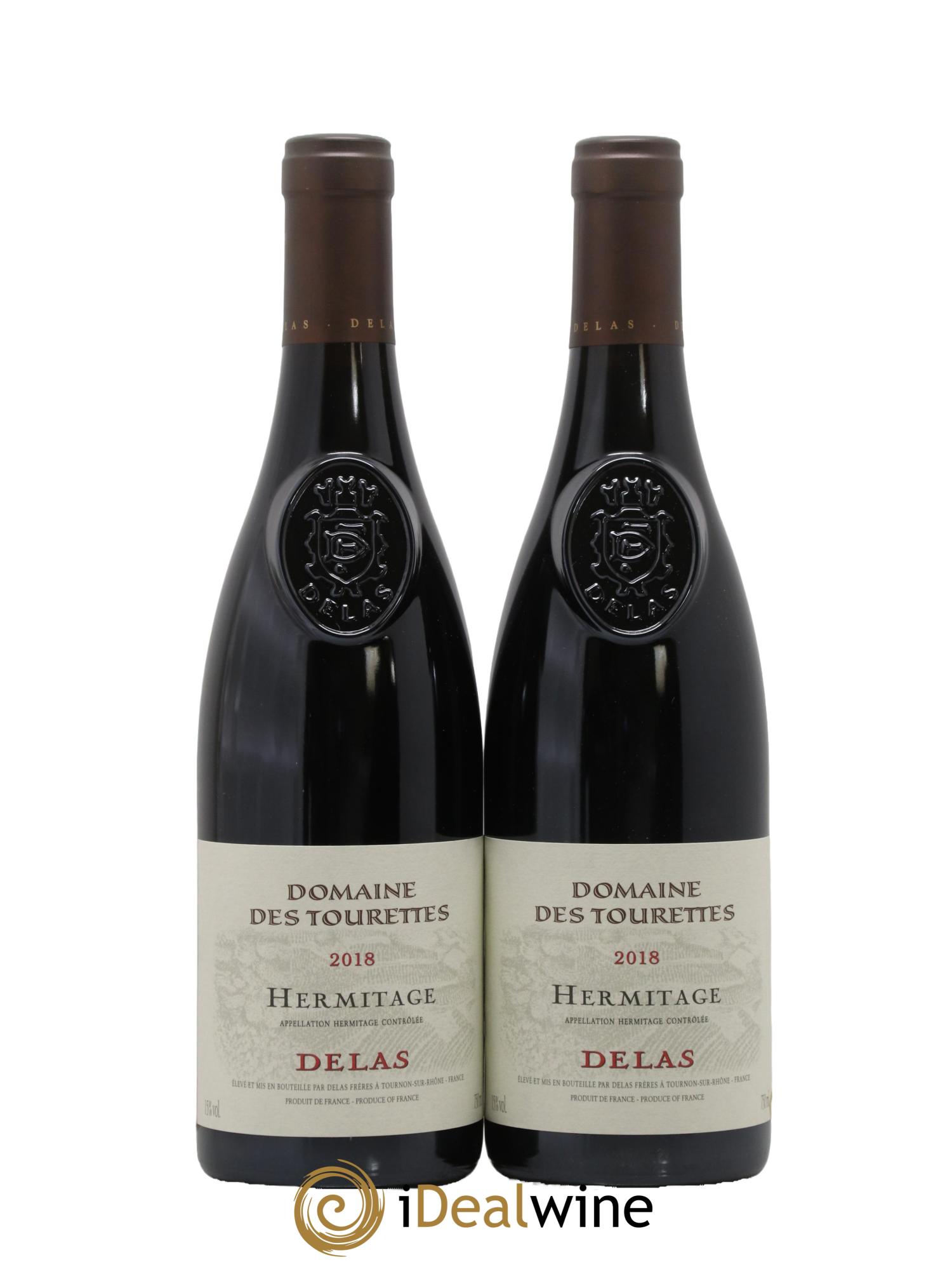 Hermitage Domaine des Tourettes  Delas Frères 2018 - Lot de 2 bouteilles - 0