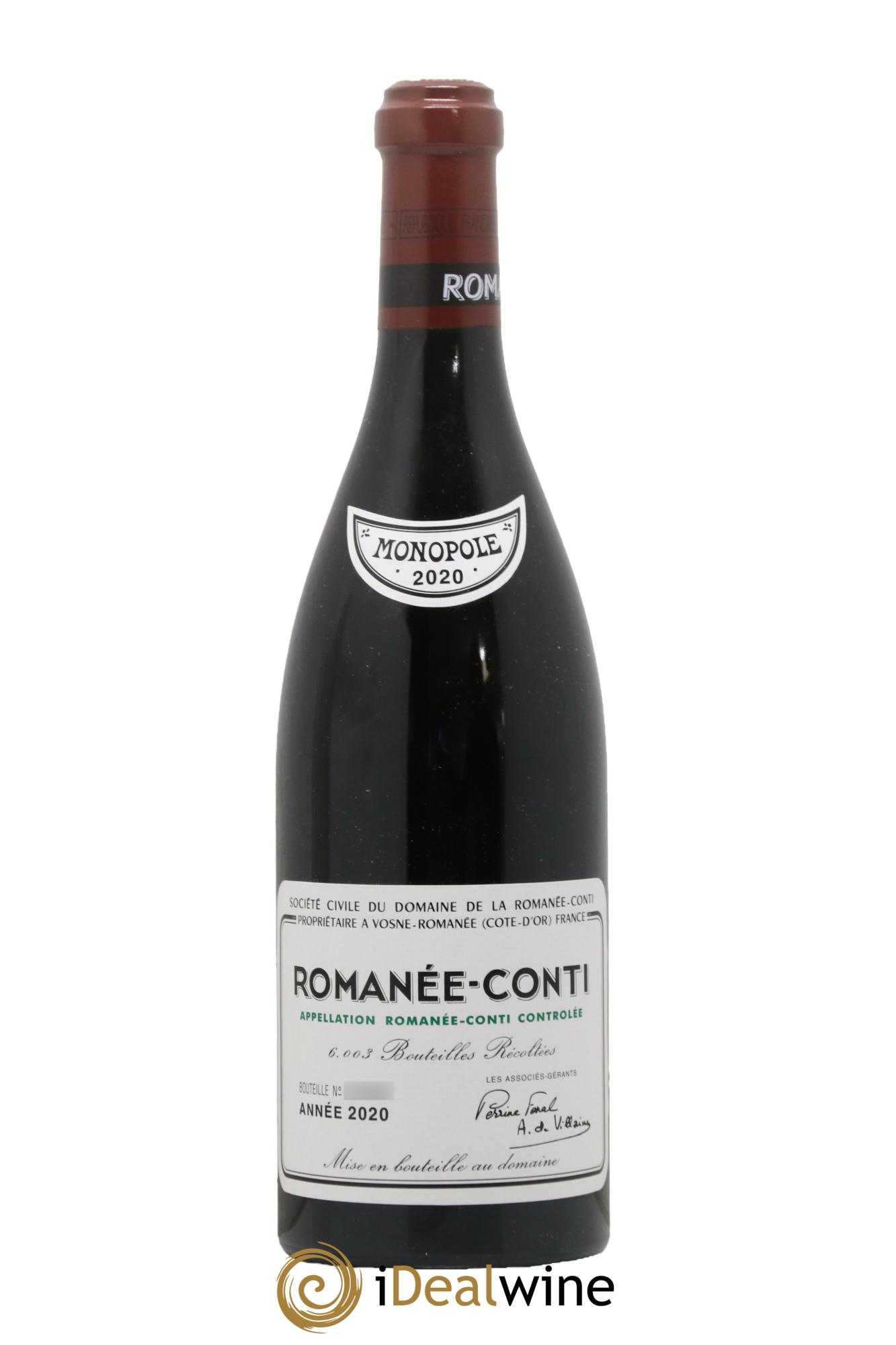 Romanée-Conti Grand Cru Domaine de la Romanée-Conti 2020 - Lotto di 1 bottiglia - 0