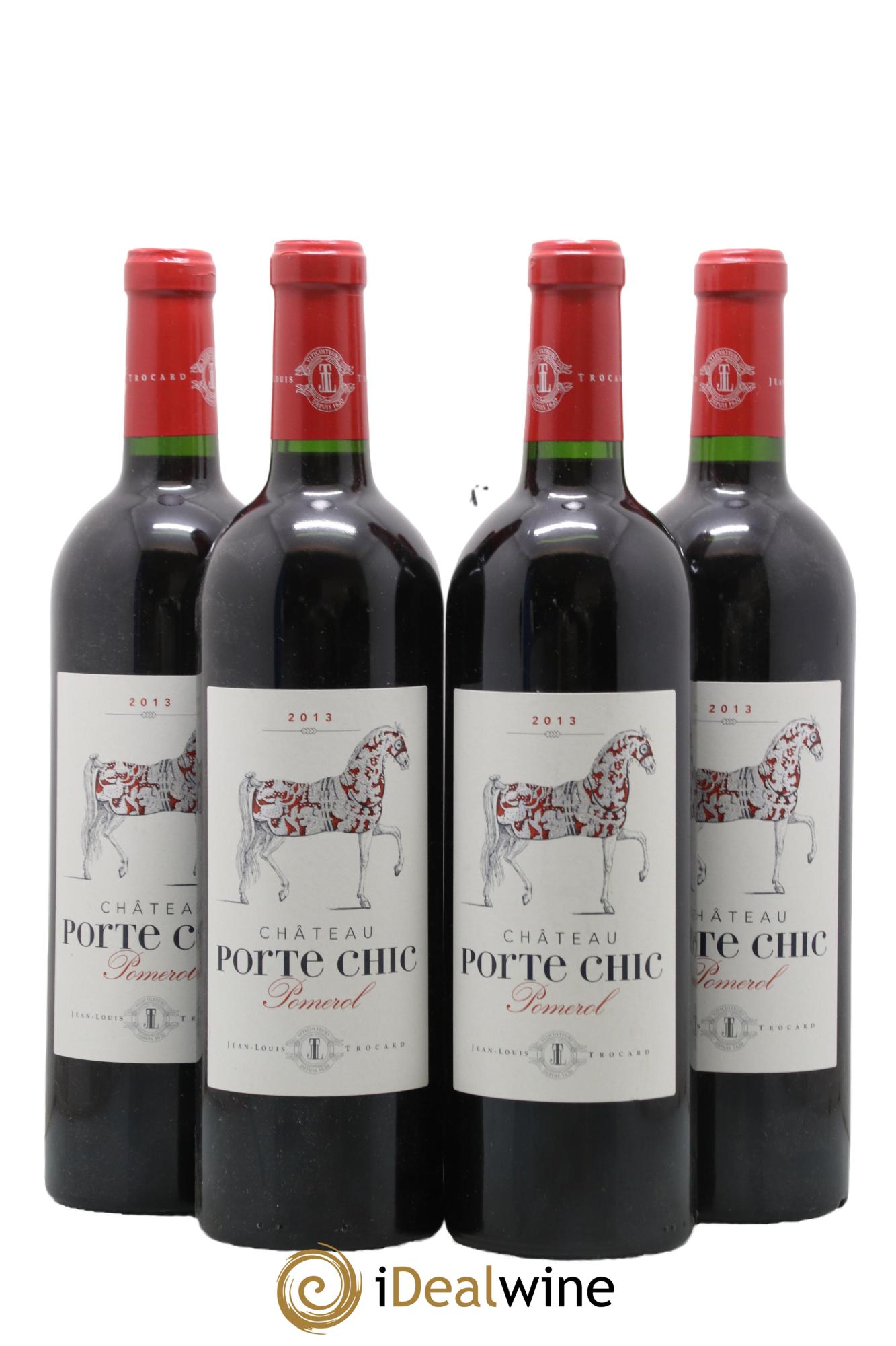 Pomerol Château Porte Chic 2013 - Lot de 4 bouteilles - 0