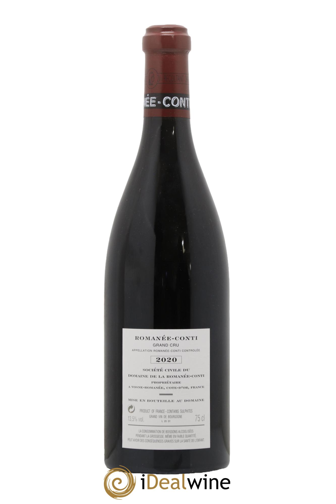 Romanée-Conti Grand Cru Domaine de la Romanée-Conti 2020 - Lotto di 1 bottiglia - 1