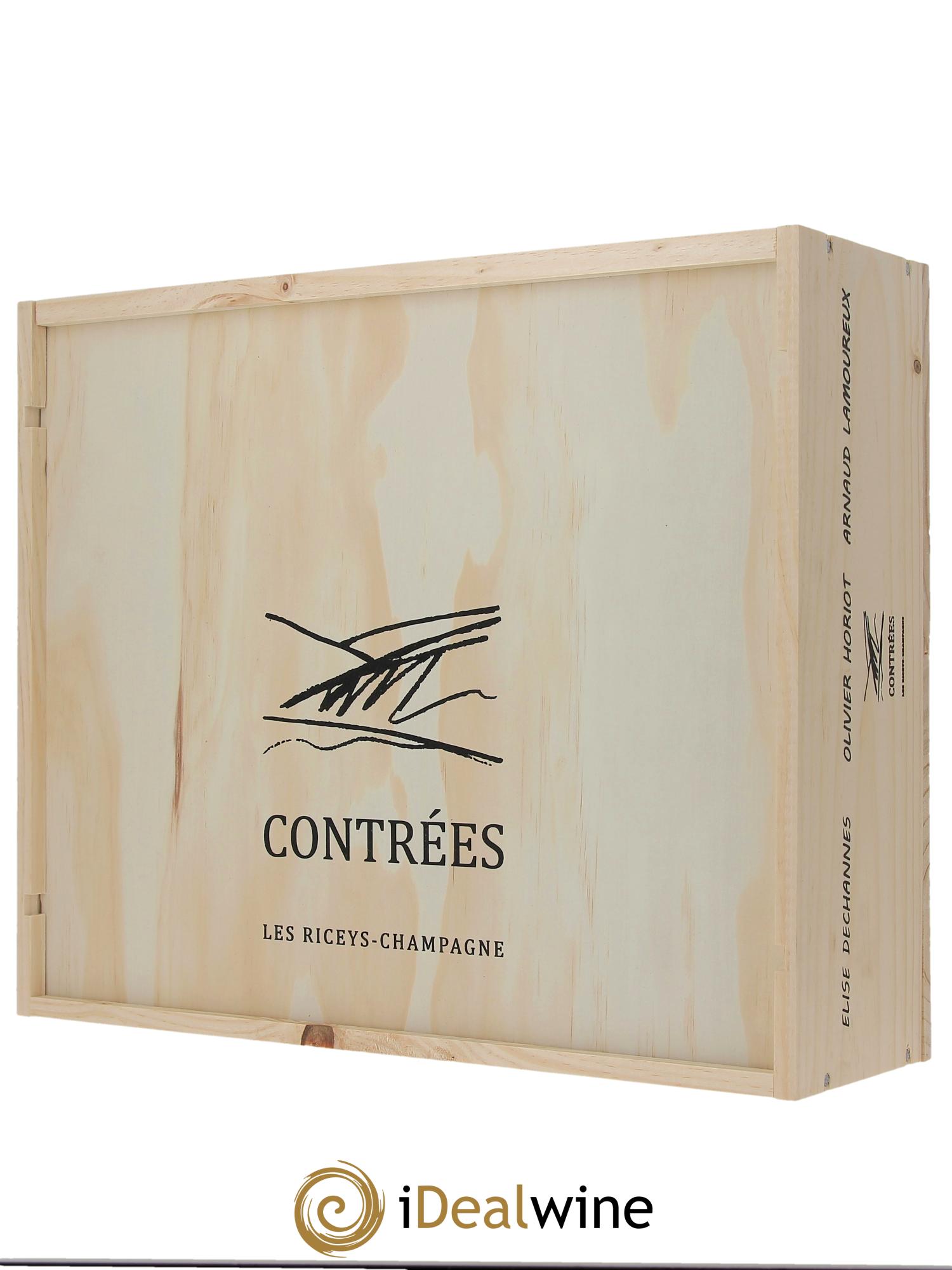 Coffret Contrées Olivier Horiot, Elise Dechannes et Mary Lamoureux (Cassetta in legno a partire da 4 bt) 2011 - Lotto di 4 bottiglie - 2