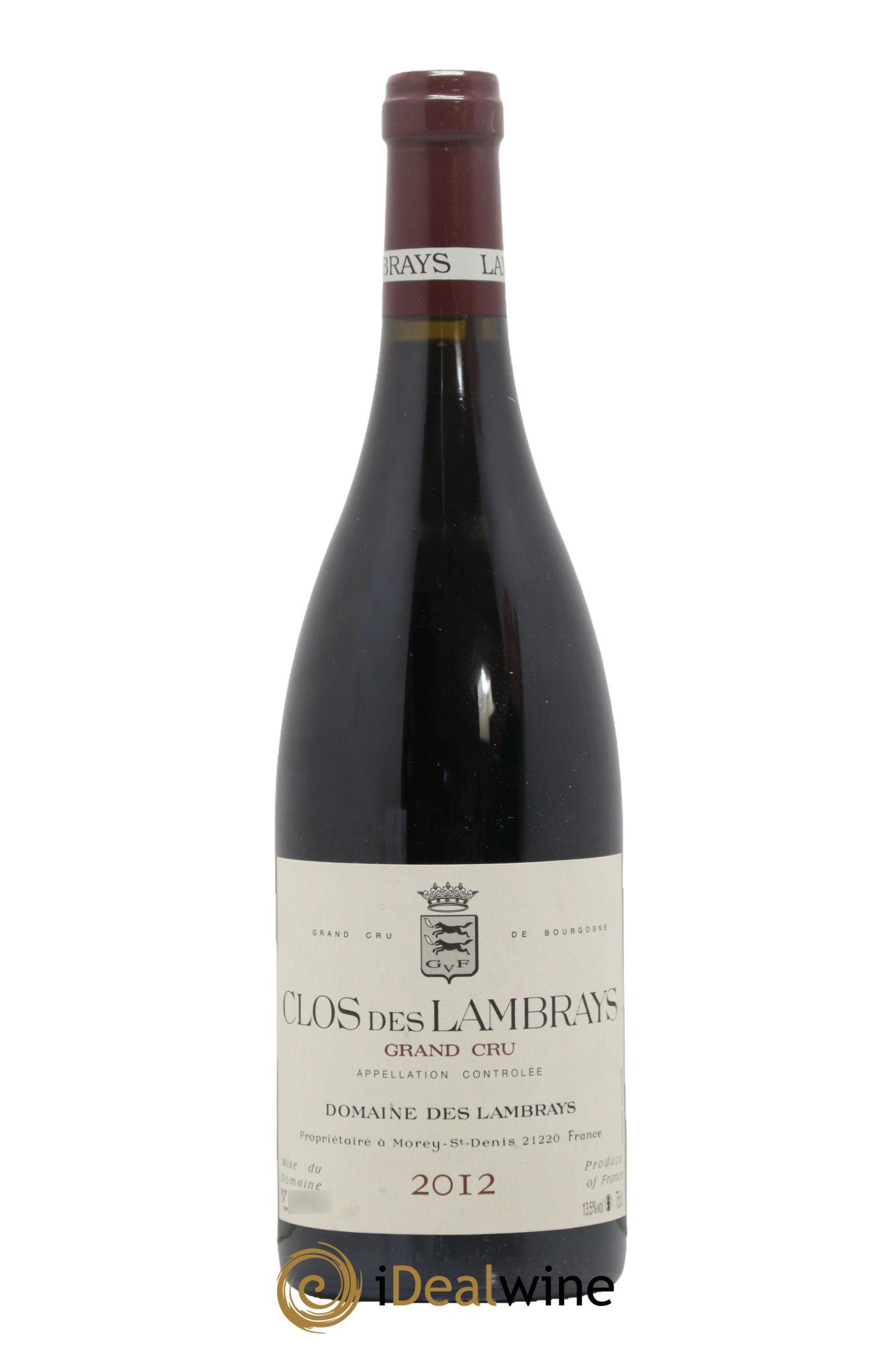 Clos des Lambrays Grand Cru Domaine des Lambrays 2012 - Lotto di 1 bottiglia - 0