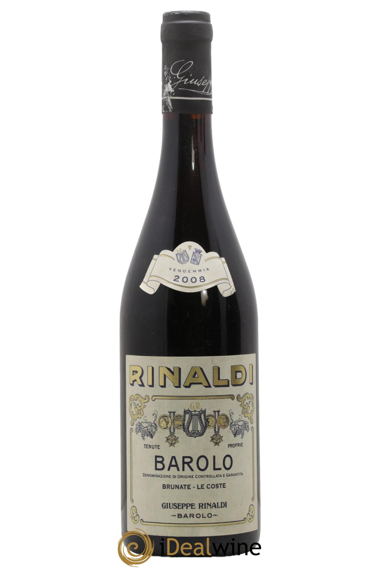 Barolo DOCG Brunate Le Coste Giuseppe Rinaldi 2008 - Lot de 1 bouteille - 0