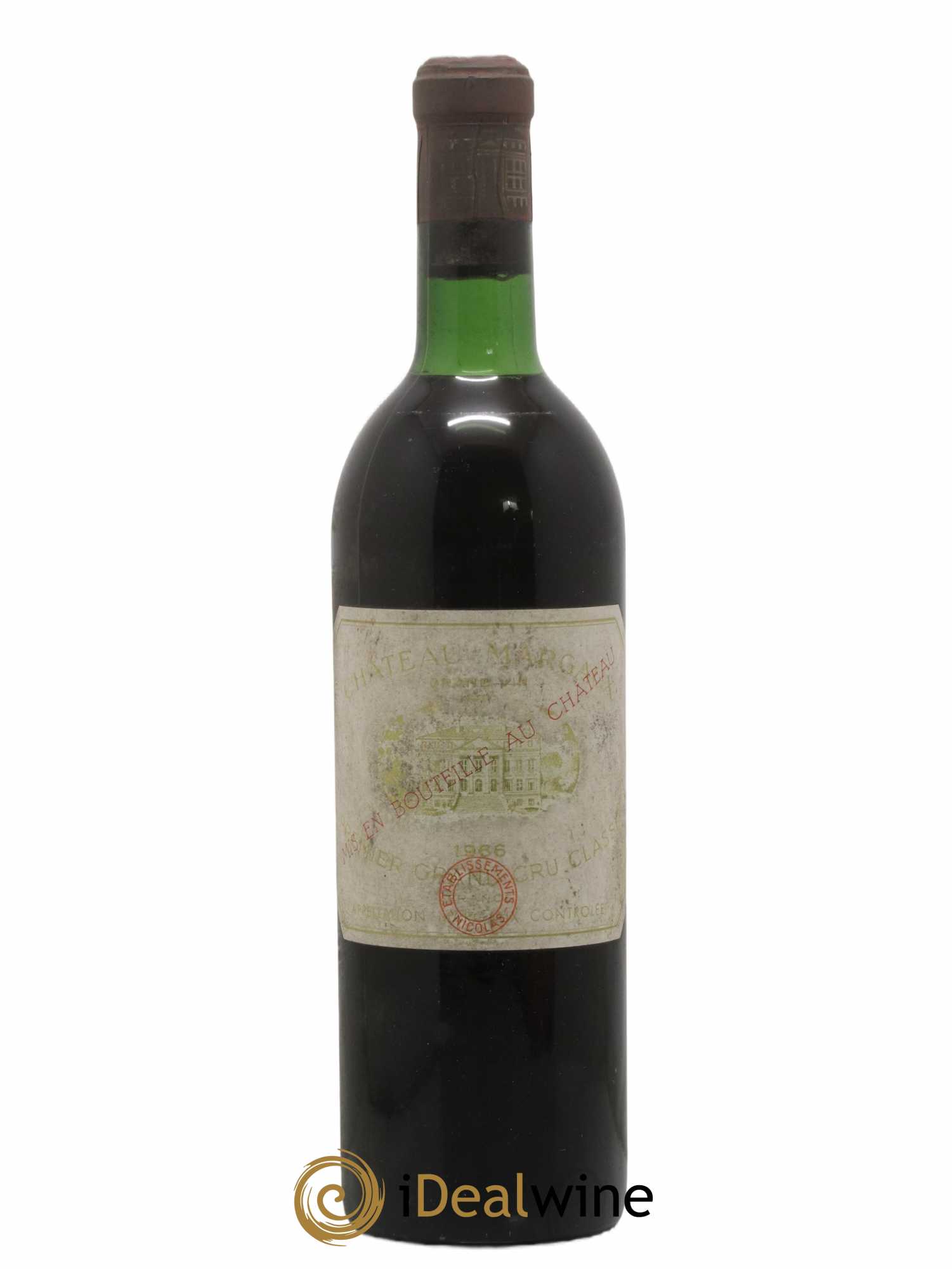 Château Margaux 1er Grand Cru Classé 1966 - Lot de 1 bouteille - 0