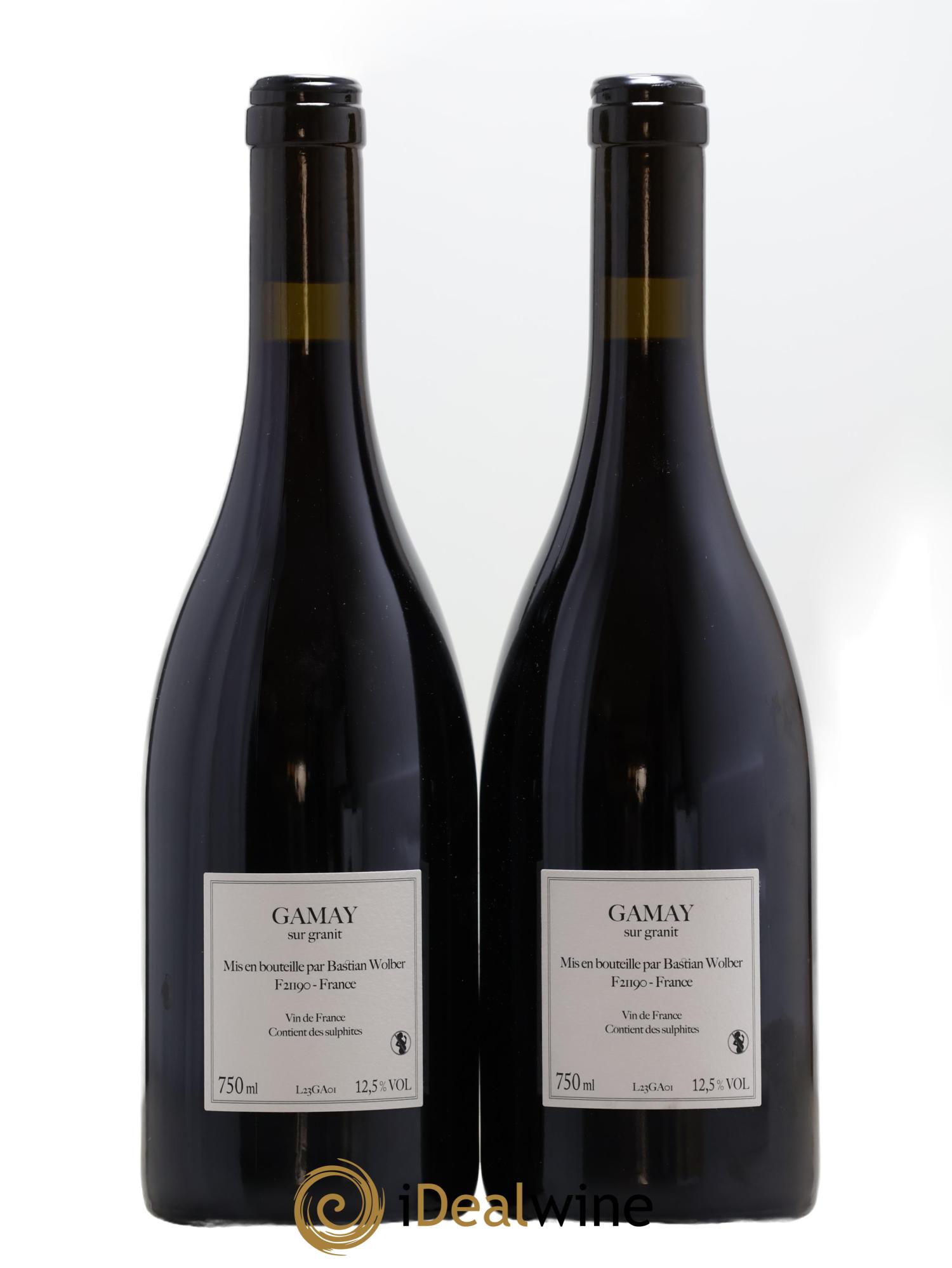 Vin de France Laisse Tomber Gamay Bastian Wolber 2023 - Lot of 2 bottles - 1