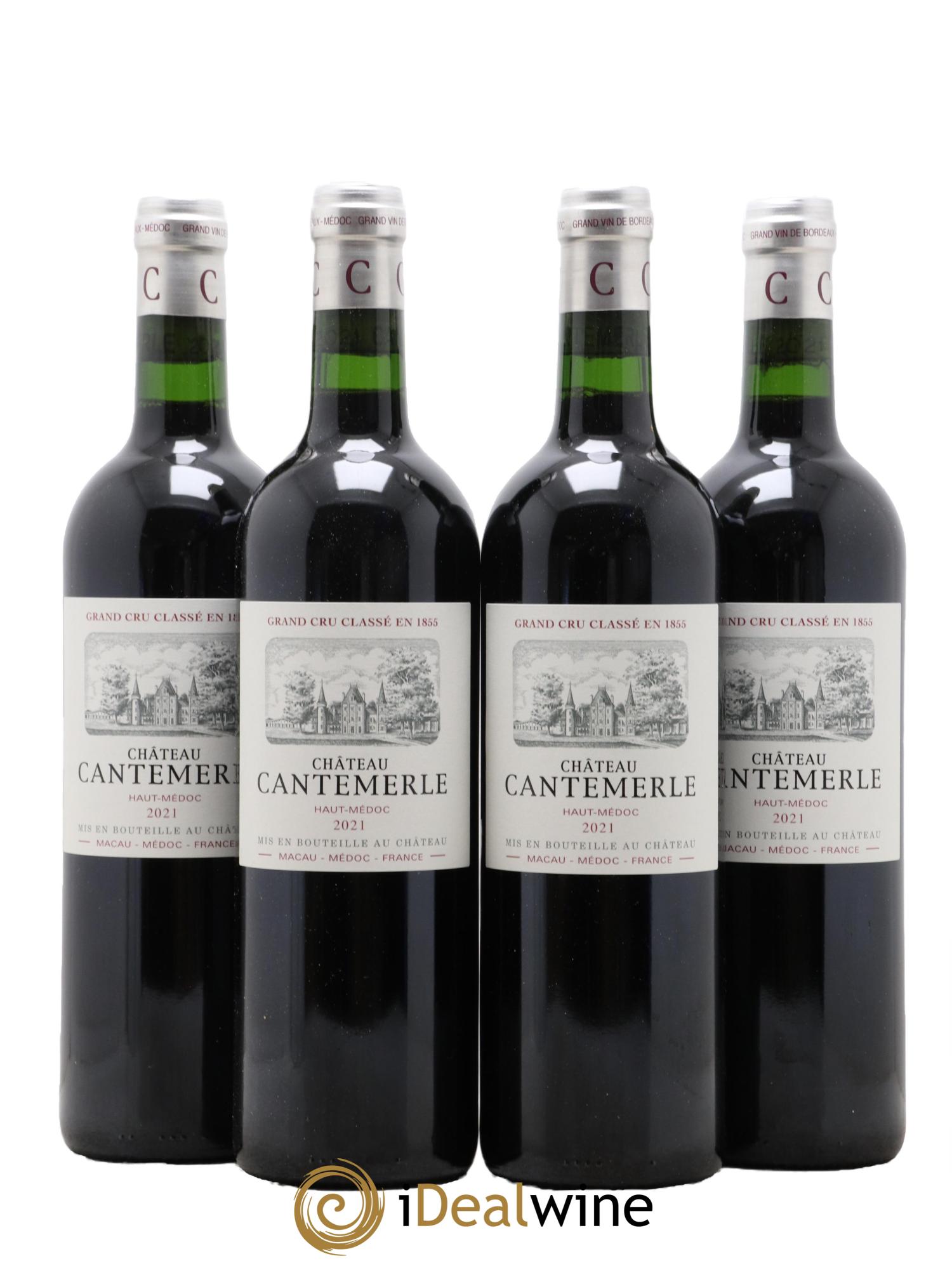 Château Cantemerle 5ème Grand Cru Classé 2021 - Lot de 4 bouteilles - 0