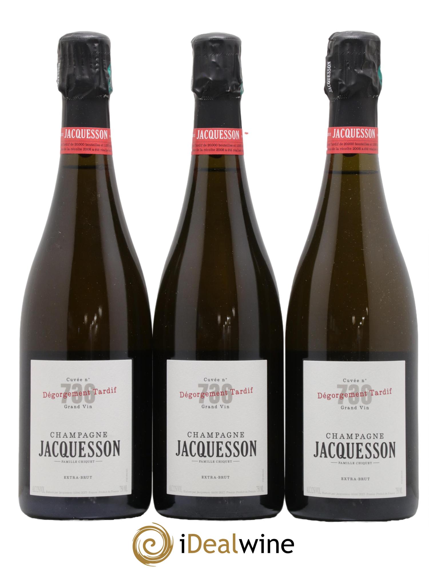 Cuvée 736 Dégorgement Tardif Extra Brut Jacquesson  - Lot de 3 bouteilles - 0