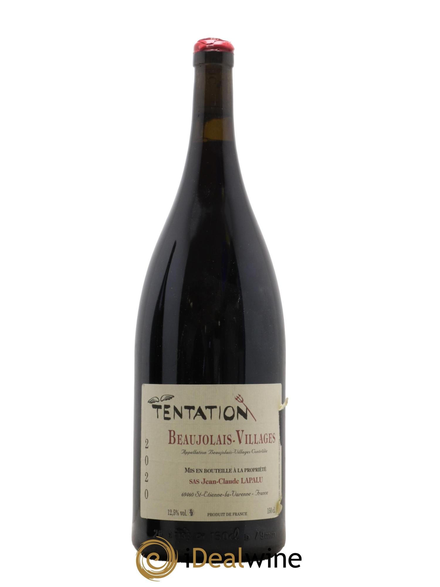 Beaujolais-Villages Tentation Jean-Claude Lapalu 2020 - Lot of 1 magnum - 0