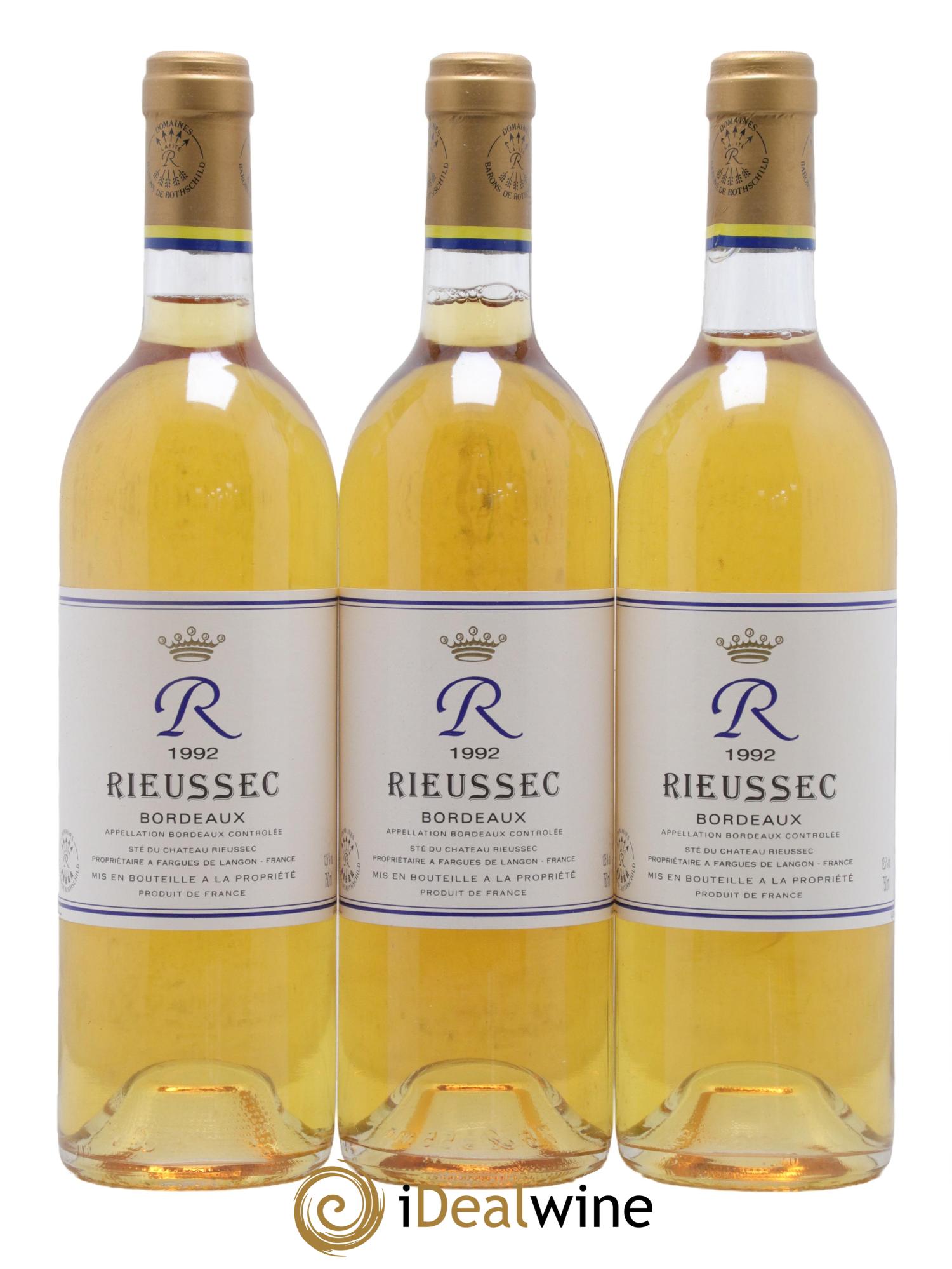 R de Rieussec 1992 - Lot de 12 bouteilles - 2