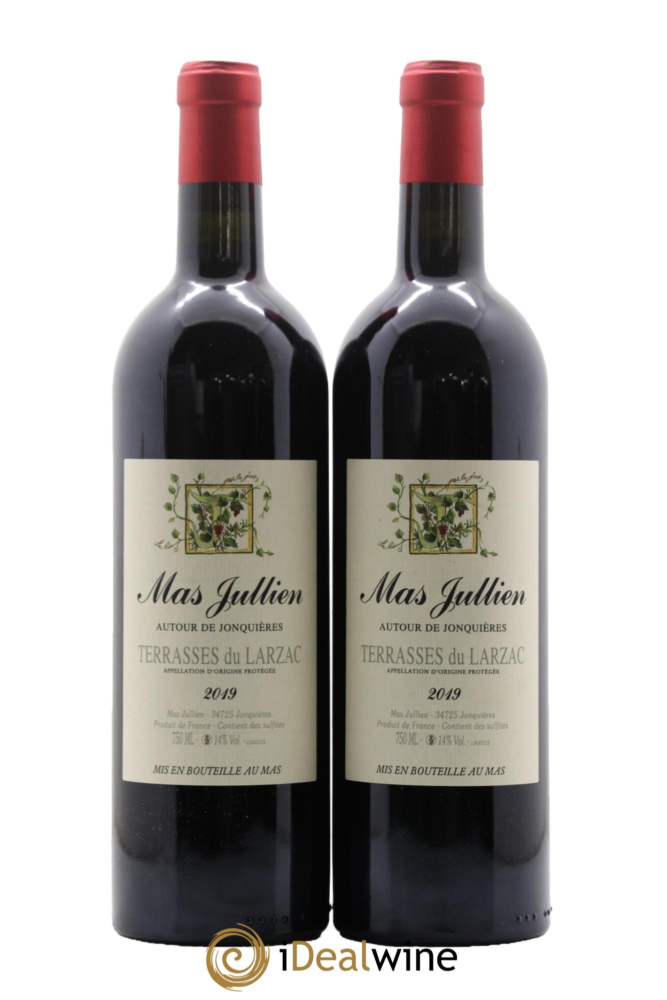 Coteaux du Languedoc - Terrasses du Larzac Mas Jullien  Autour de Jonquières Olivier Jullien 2019 - Lot de 2 bouteilles - 0