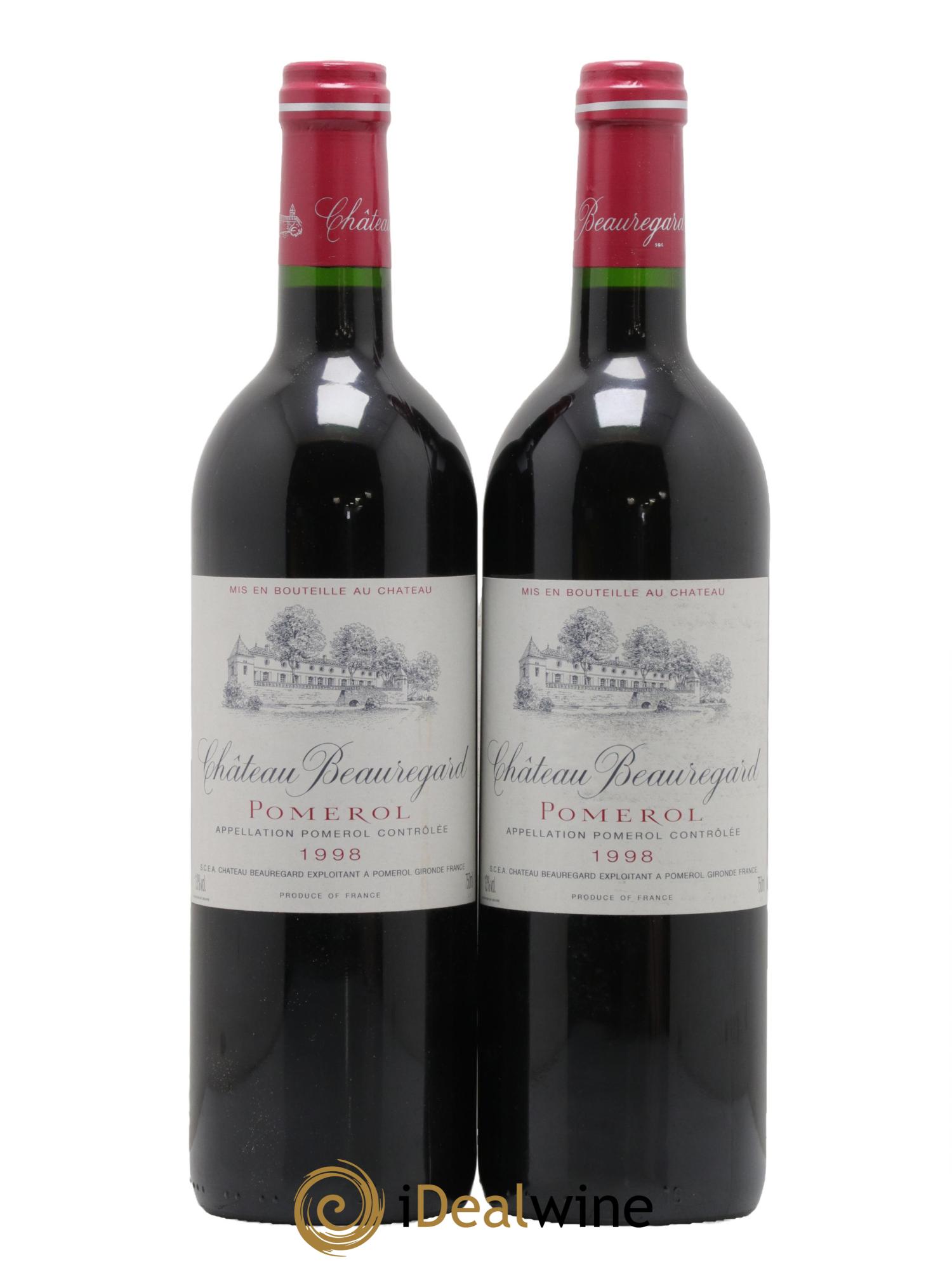 Château Beauregard 1998 - Lot de 2 bouteilles - 0