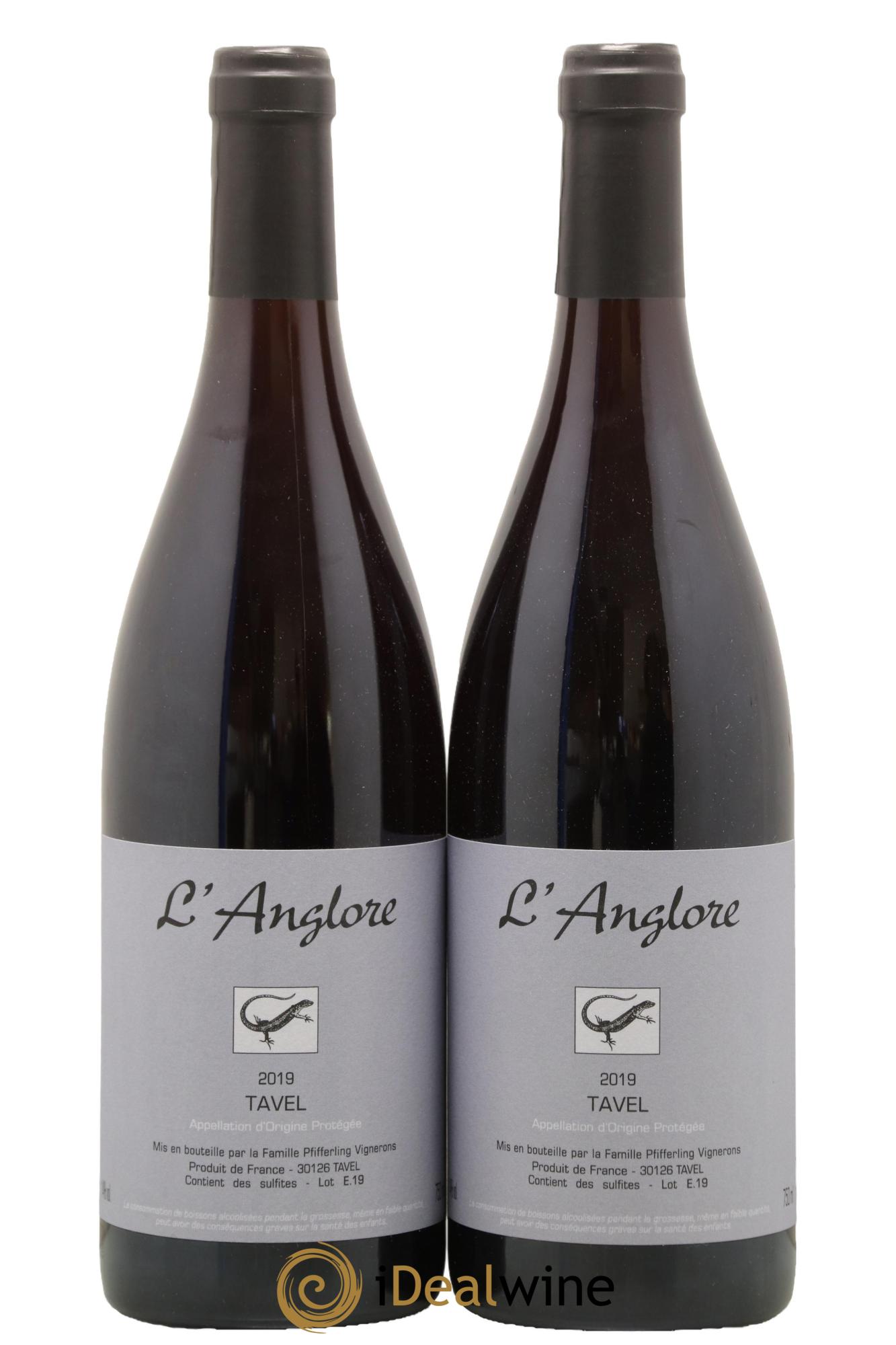 Tavel L'Anglore  2019 - Lot of 2 bottles - 0