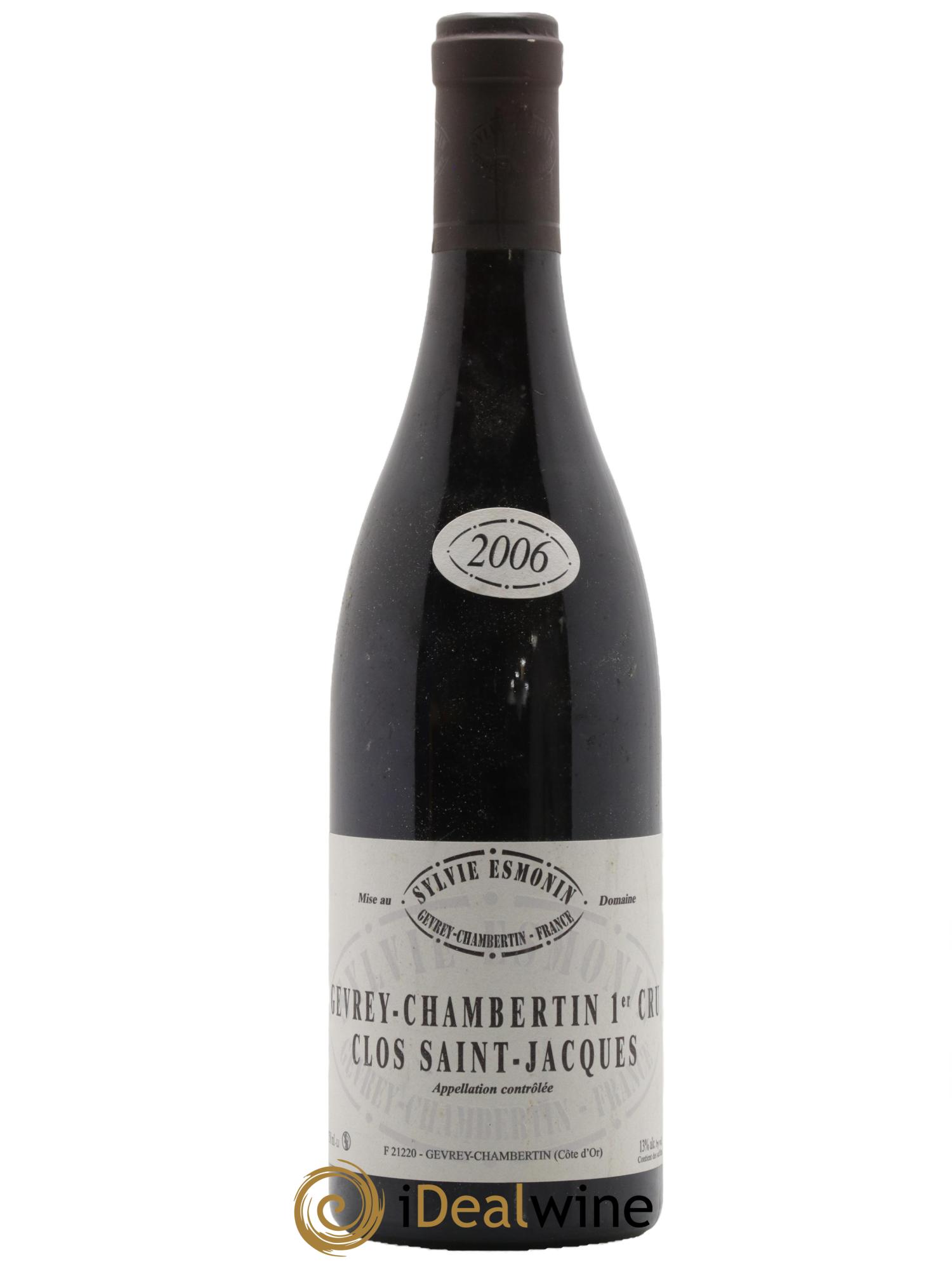 Gevrey-Chambertin 1er Cru Clos Saint Jacques Sylvie Esmonin 2006 - Posten von 1 Flasche - 0