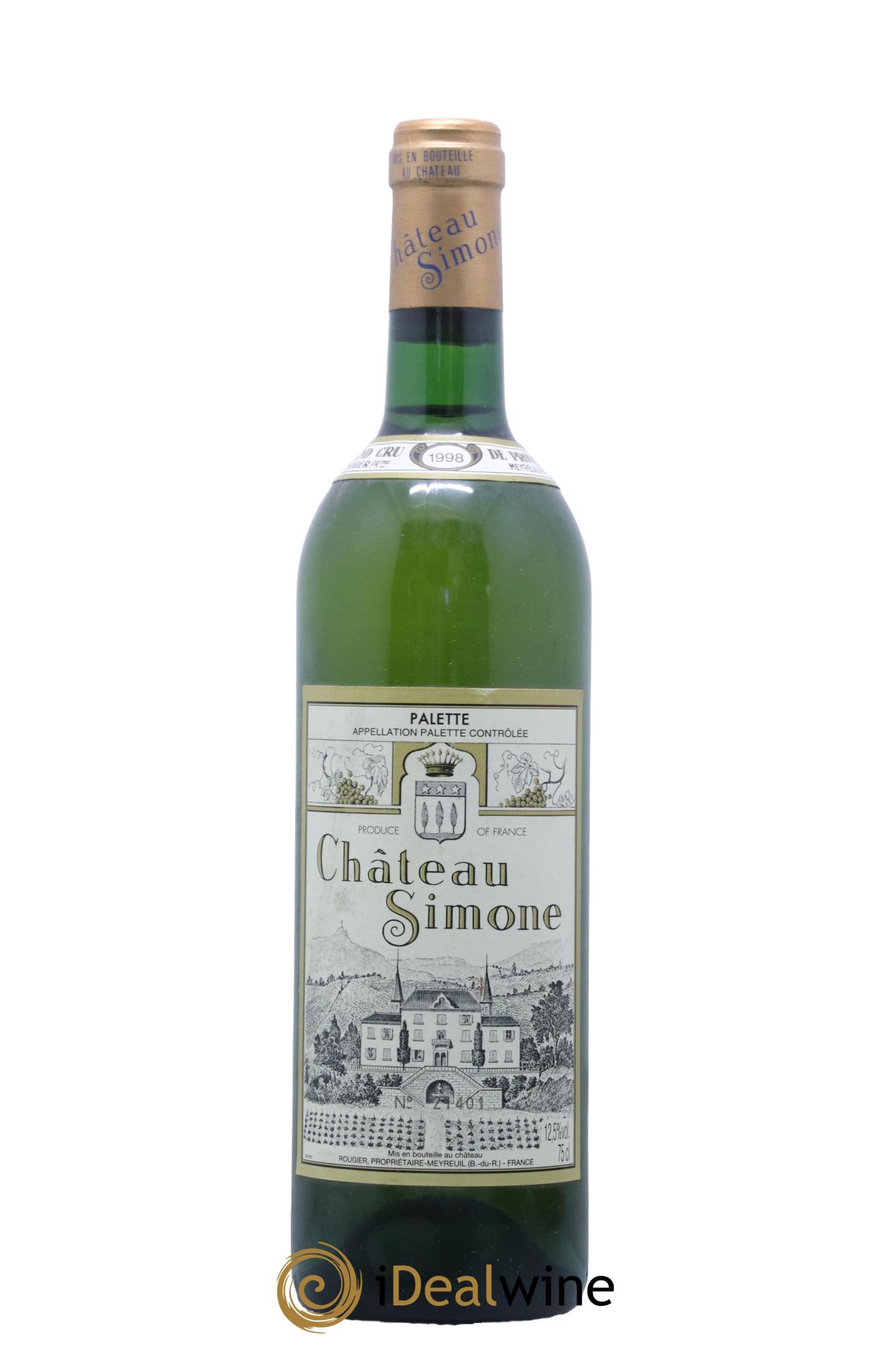 Palette Château Simone Famille Rougier  1998 - Posten von 1 Flasche - 0