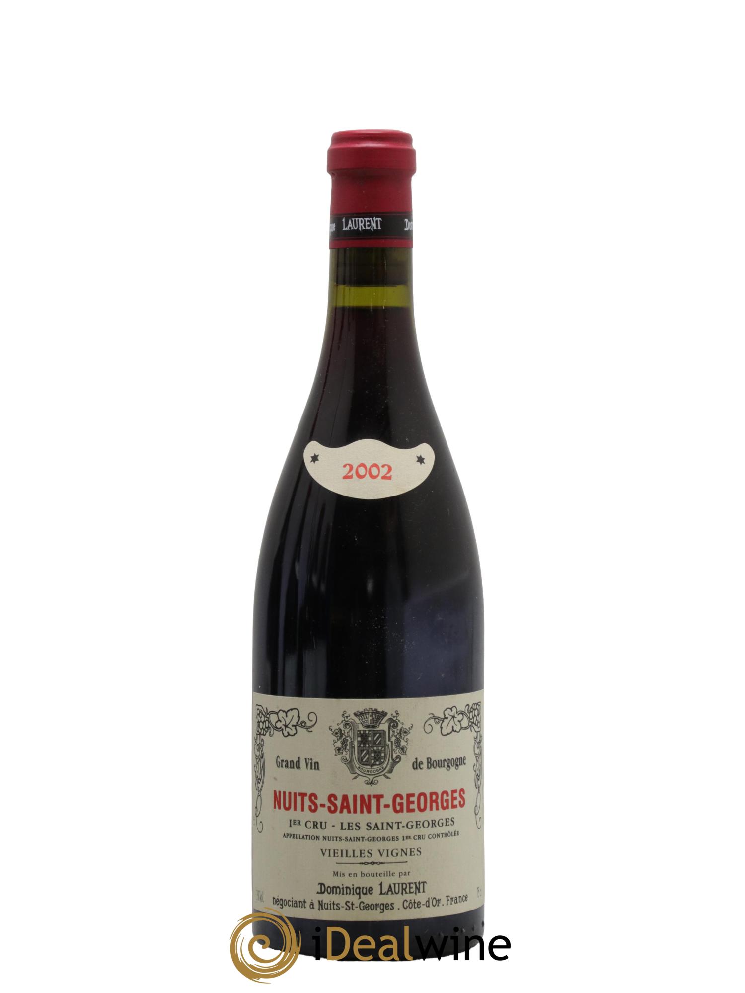 Nuits Saint-Georges 1er Cru Les Saints Georges Vieilles Vignes Dominique Laurent 2002 - Lotto di 1 bottiglia - 0