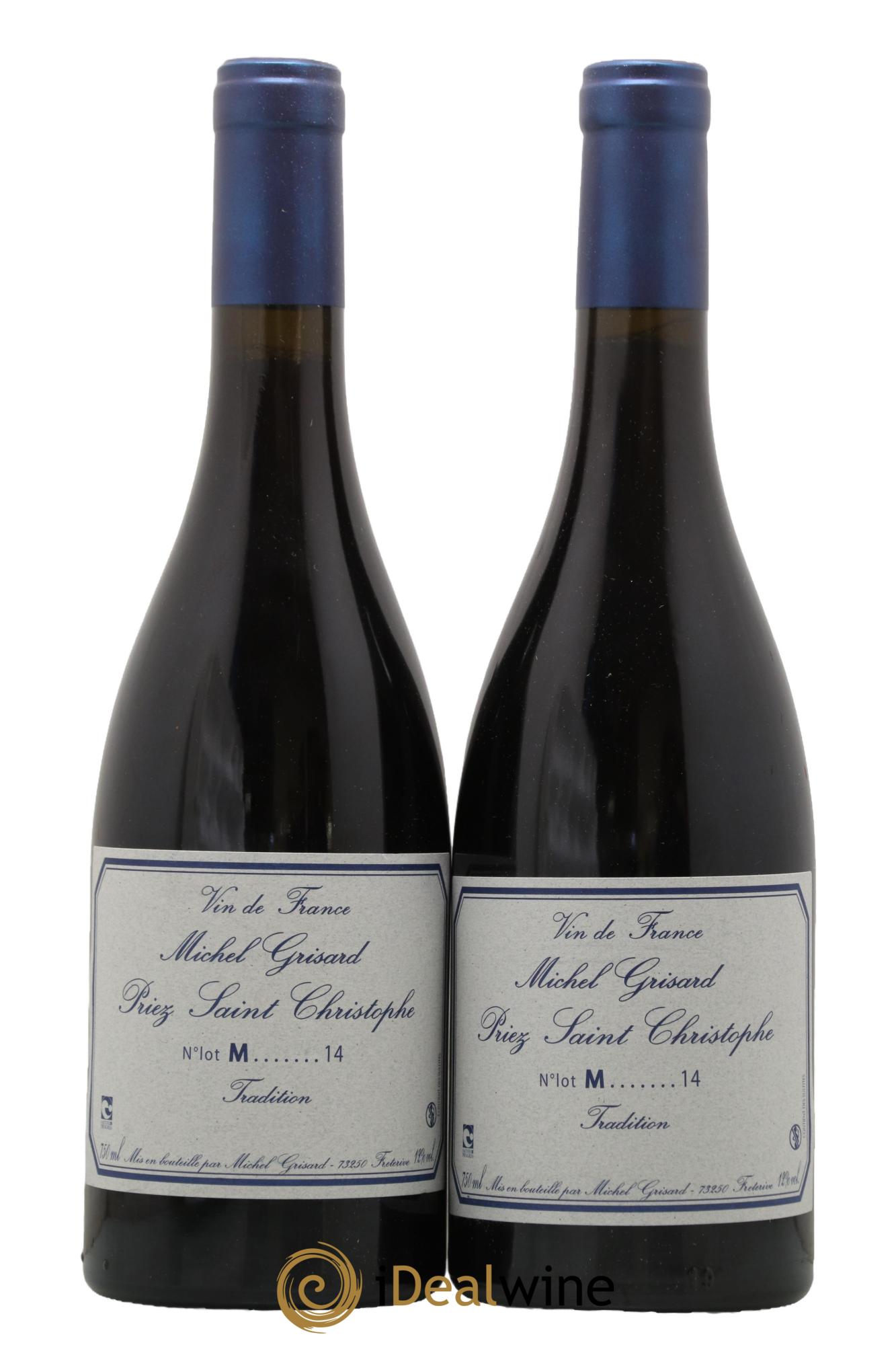 Vin de France Priez Saint Christophe Michel Grisard 2014 - Lotto di 2 bottiglie - 0