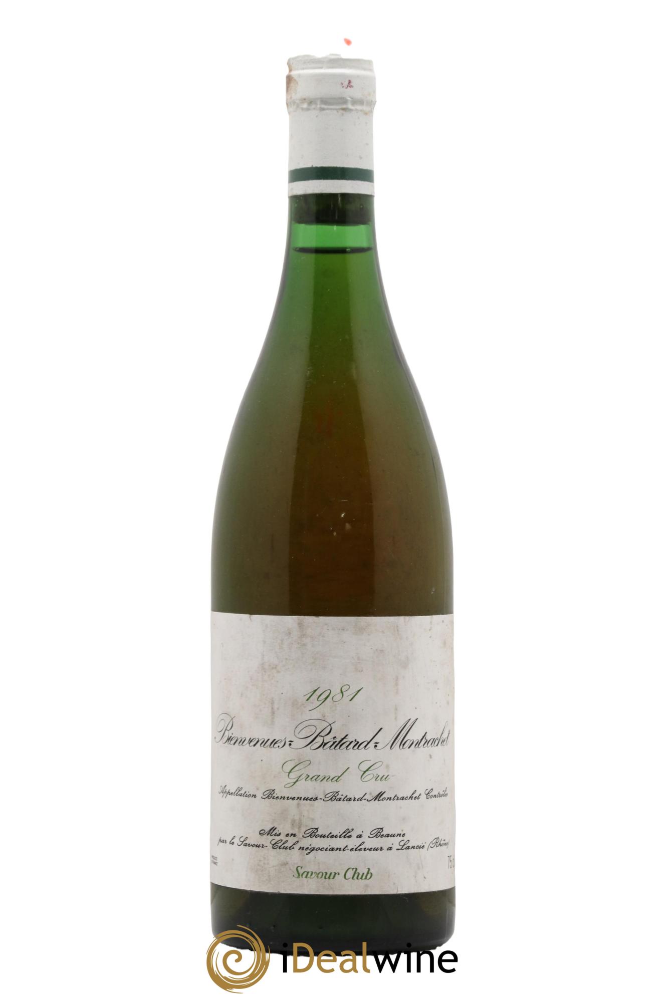 Bienvenues-Bâtard-Montrachet Grand Cru Savour Club 1981 - Lot of 1 bottle - 0