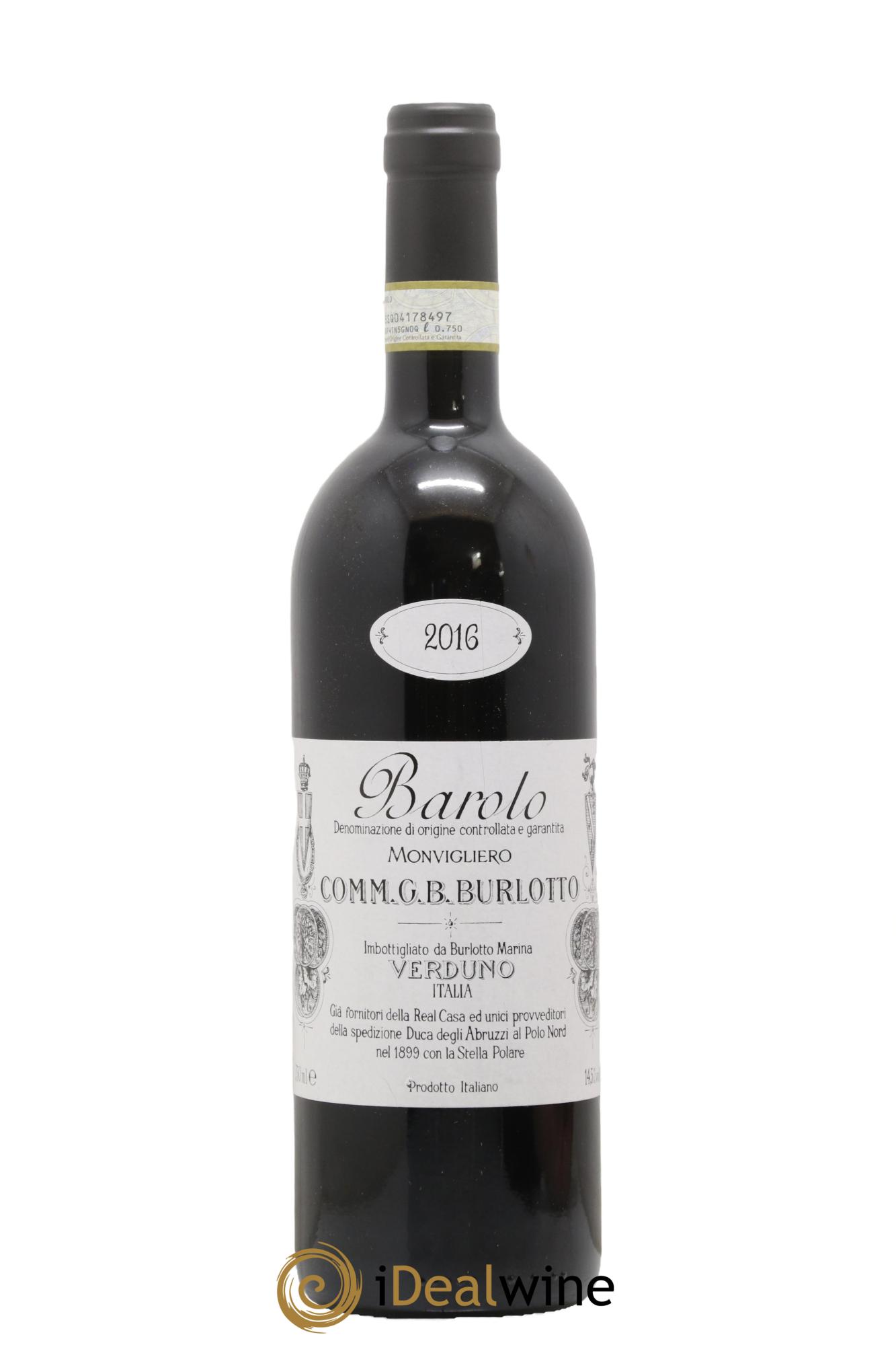 Barolo DOCG Monvigliero Comm. Giovan Battista Burlotto 2016 - Posten von 1 Flasche - 0