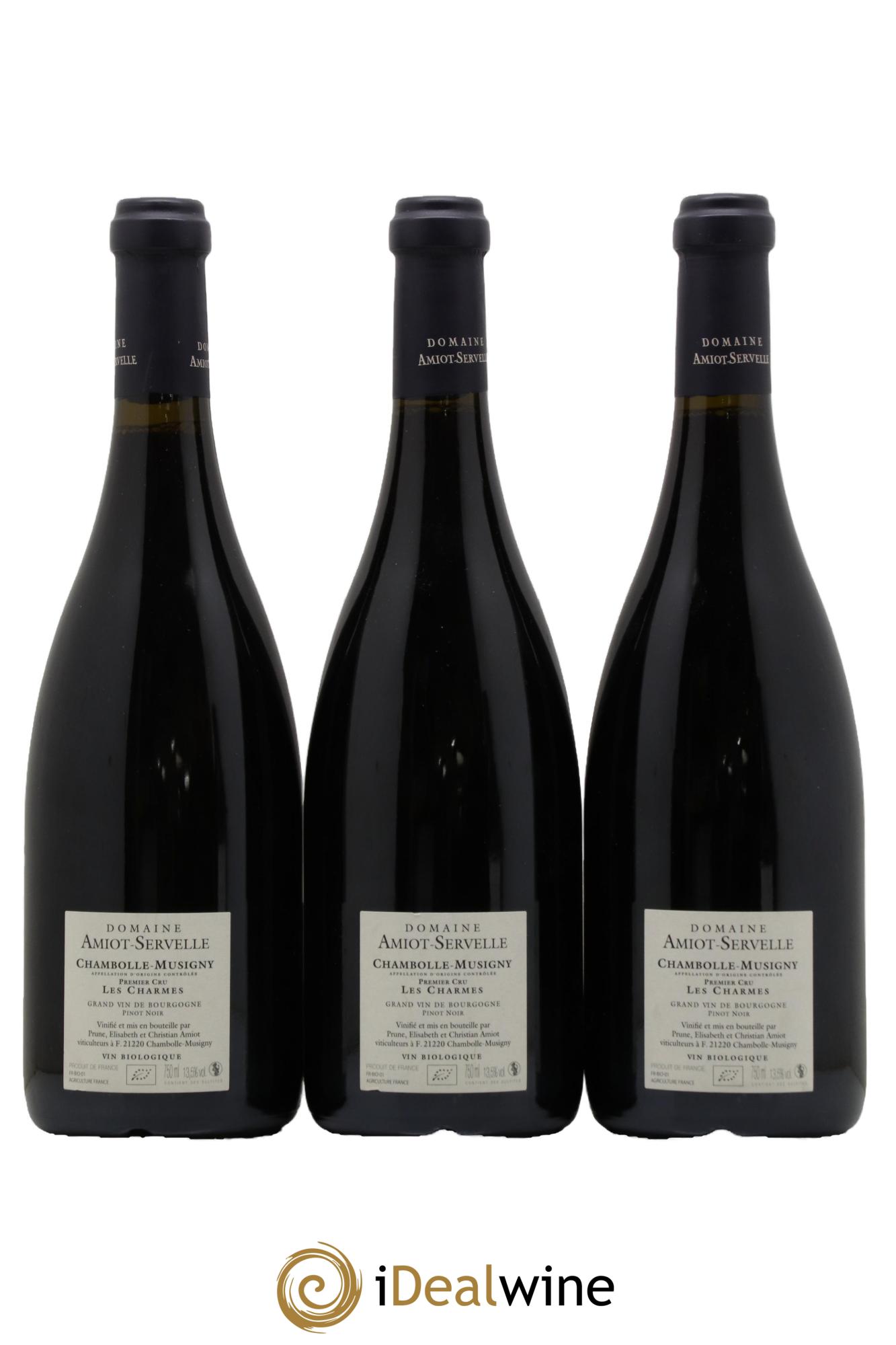 Chambolle-Musigny 1er Cru Les Charmes Amiot-Servelle  2015 - Lot de 3 bouteilles - 1