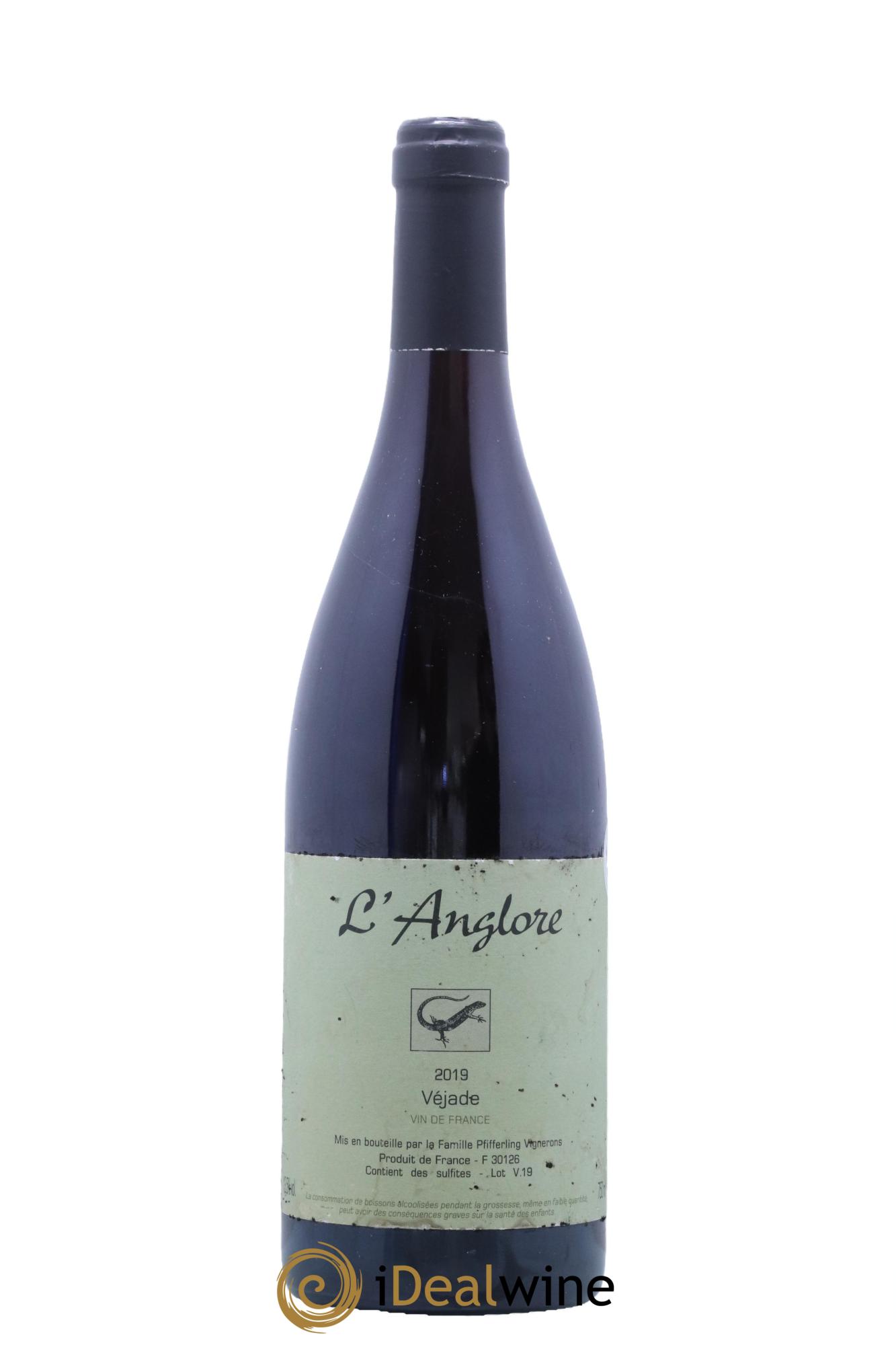 Vin de France Véjade L'Anglore 2019 - Lot de 1 bouteille - 0