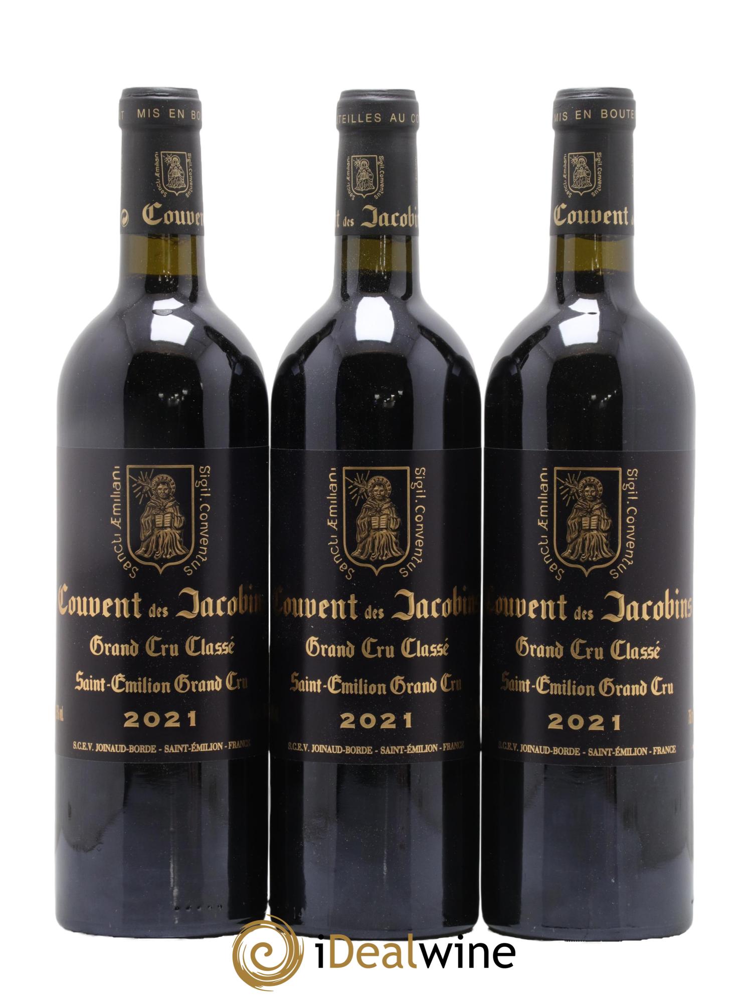 Château Couvent des Jacobins Grand Cru Classé 2021 - Lot de 12 bouteilles - 1