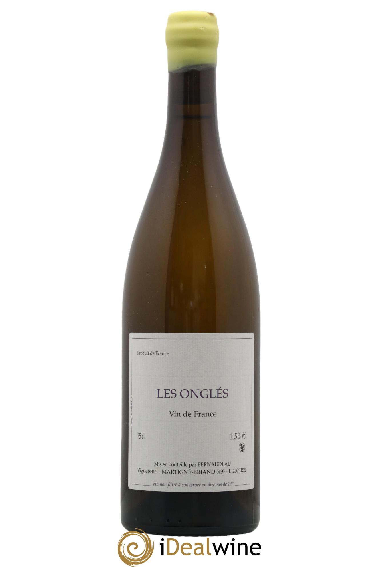 Vin de France Les Onglés Stéphane Bernaudeau  2021 - Lot of 1 bottle - 0