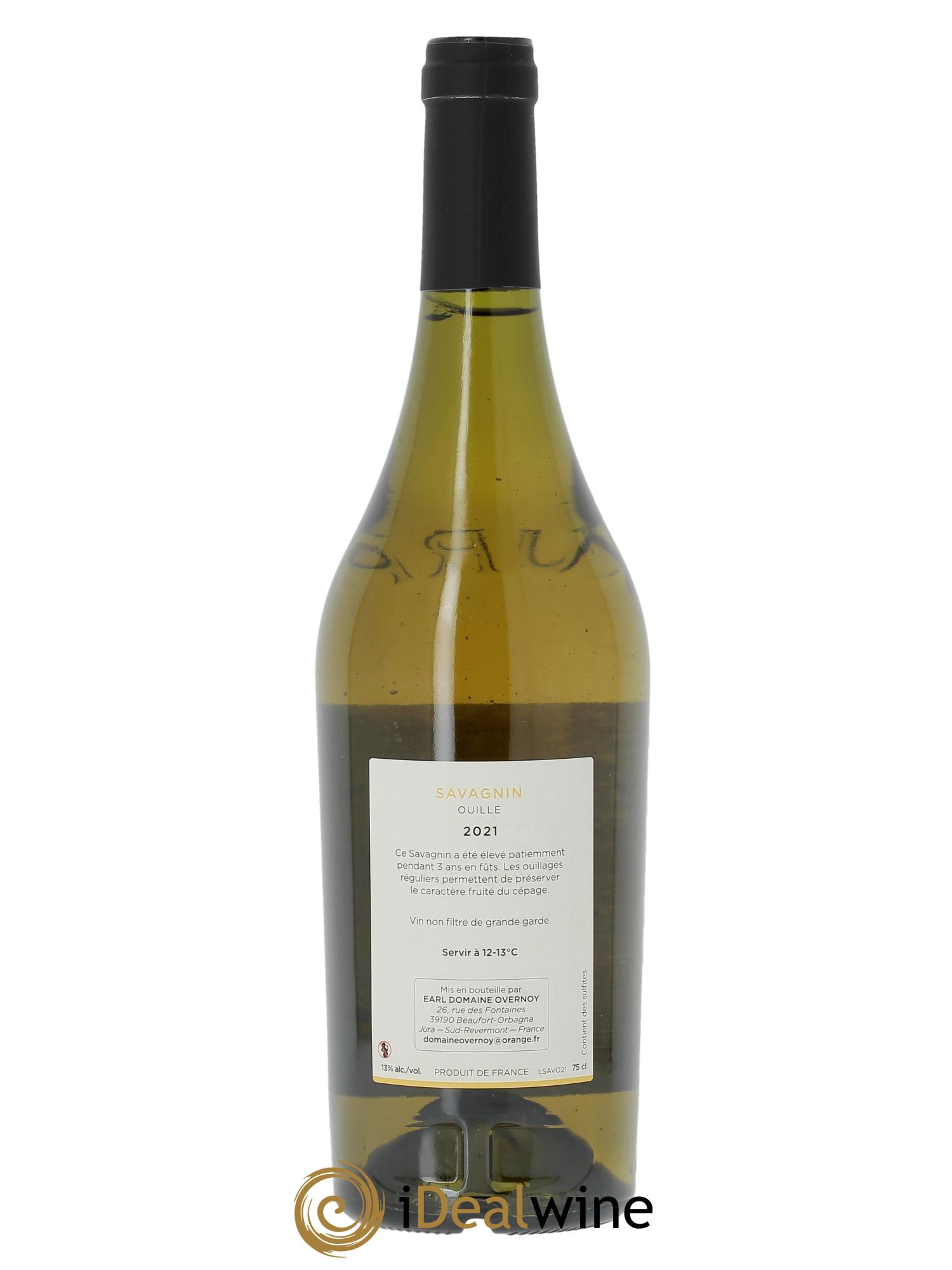 Côtes du Jura Savagnin Ouillé 3 ans Guillaume Overnoy  2021 - Lot of 1 bottle - 1