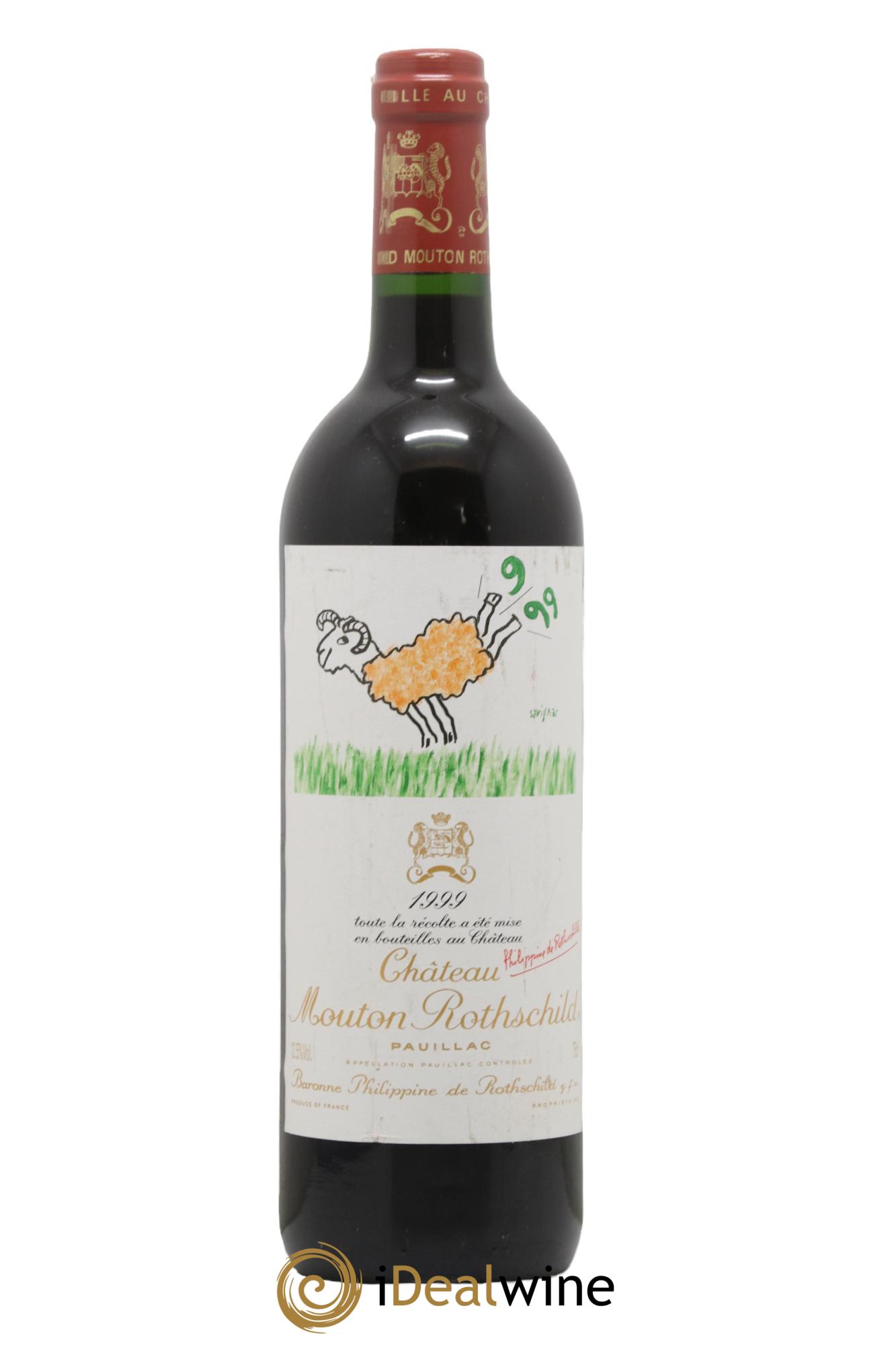 Château Mouton Rothschild 1er Grand Cru Classé 1999 - Posten von 1 Flasche - 0