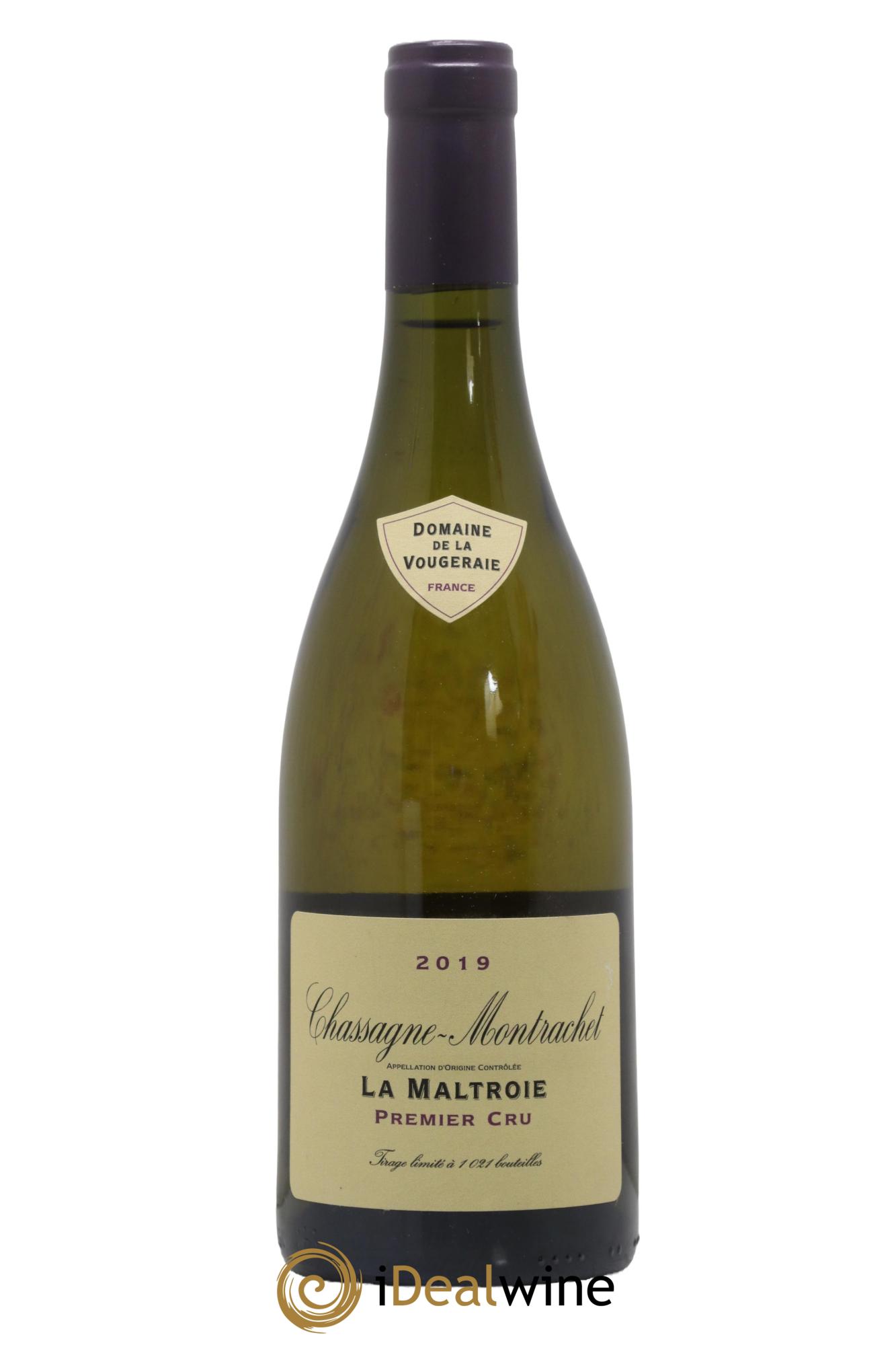 Chassagne-Montrachet 1er Cru La Maltroie La Vougeraie 2019 - Posten von 1 Flasche - 0