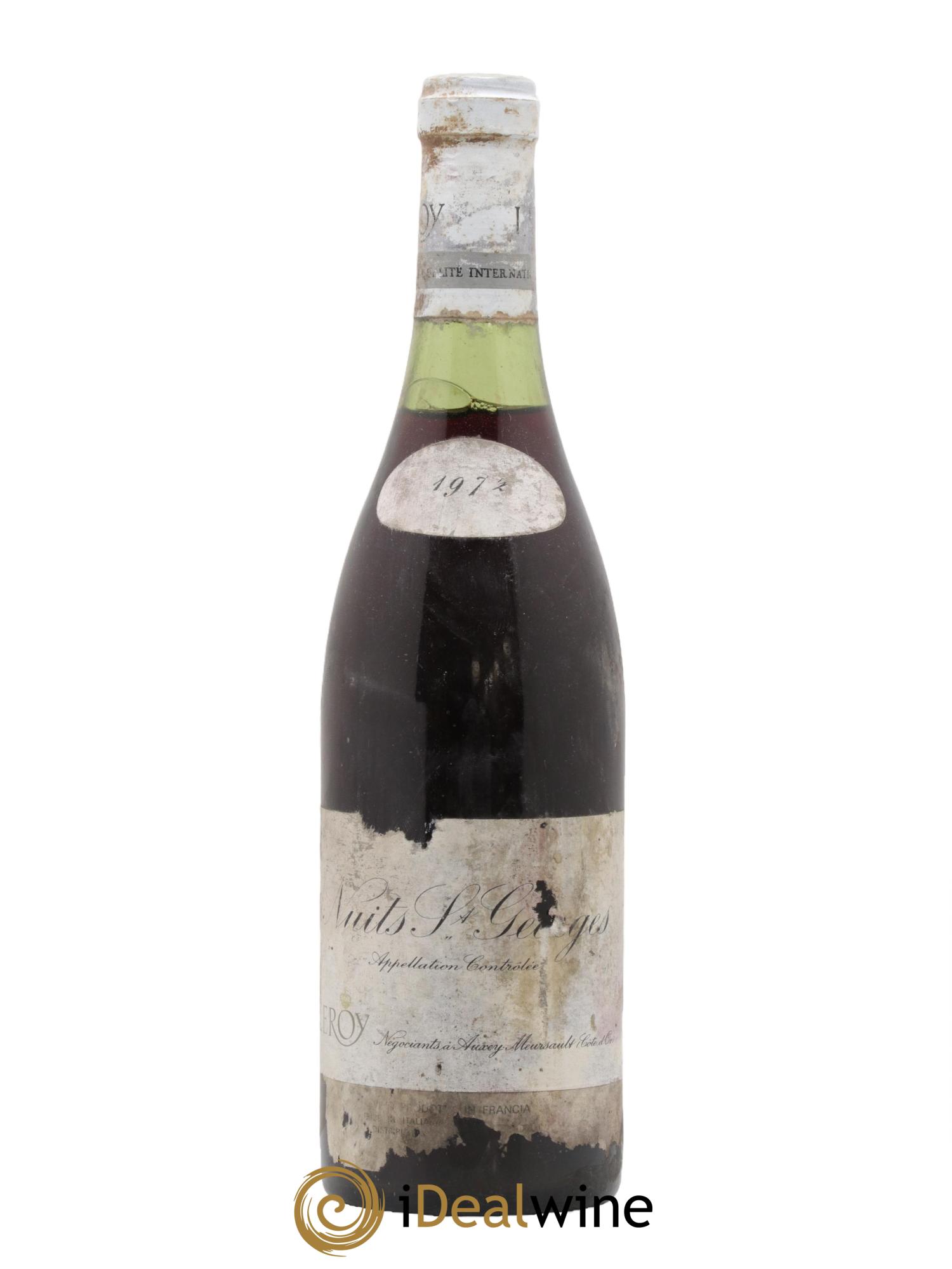 Nuits Saint-Georges Leroy SA 1972 - Lot de 1 bouteille - 0