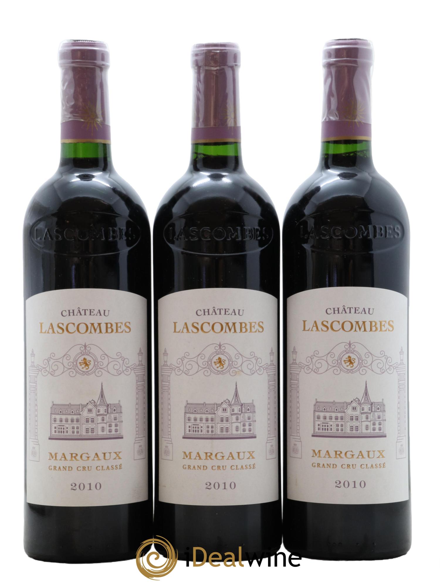 Château Lascombes 2ème Grand Cru Classé 2010 - Posten von 3 Flaschen - 0