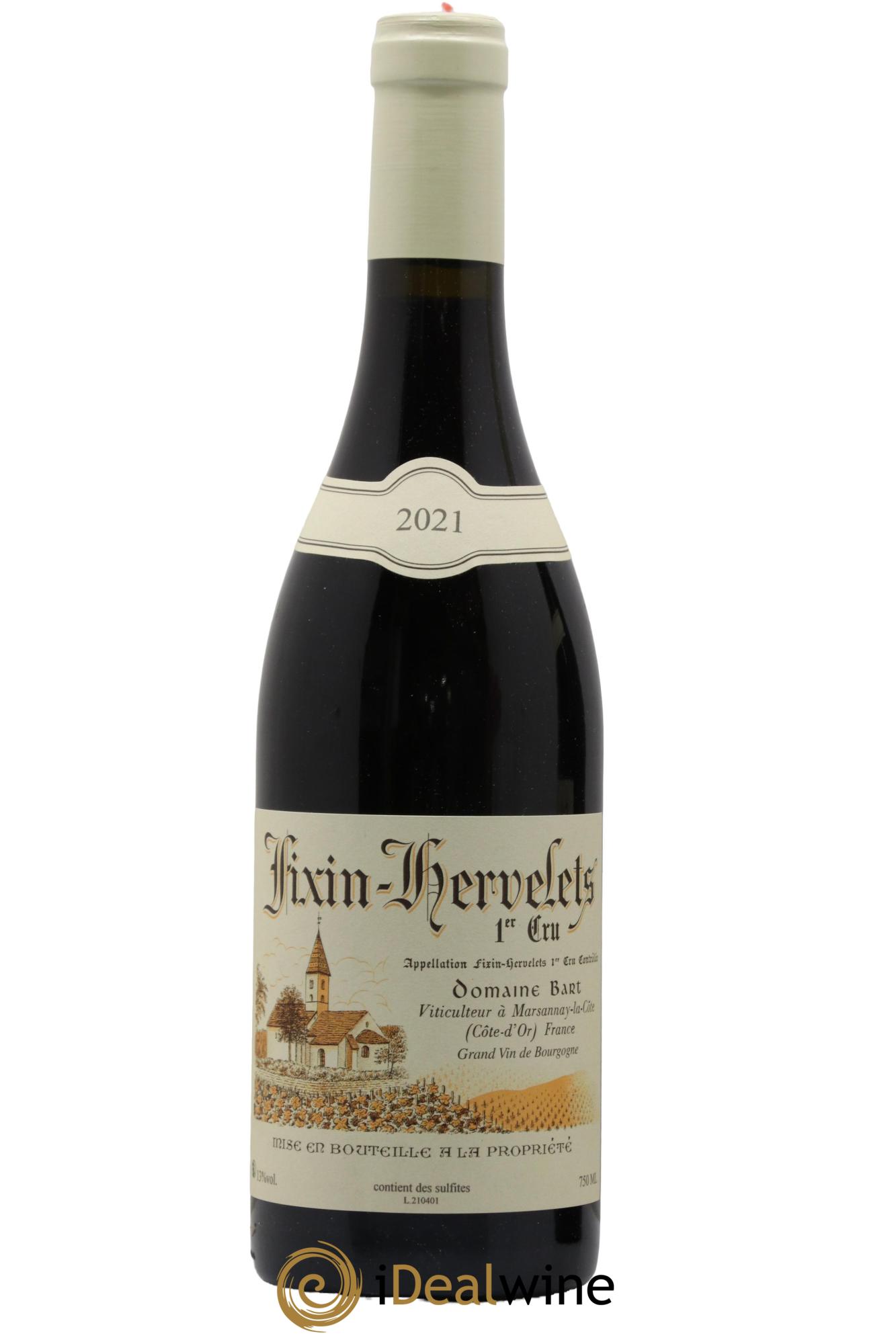 Fixin 1er Cru Hervelets Bart (Domaine) 2021 - Posten von 1 Flasche - 0