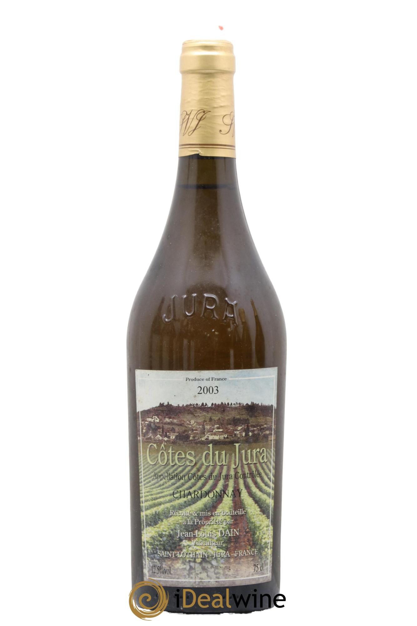 Côtes du Jura Chardonnay JL Dain 2003 - Posten von 1 Flasche - 0