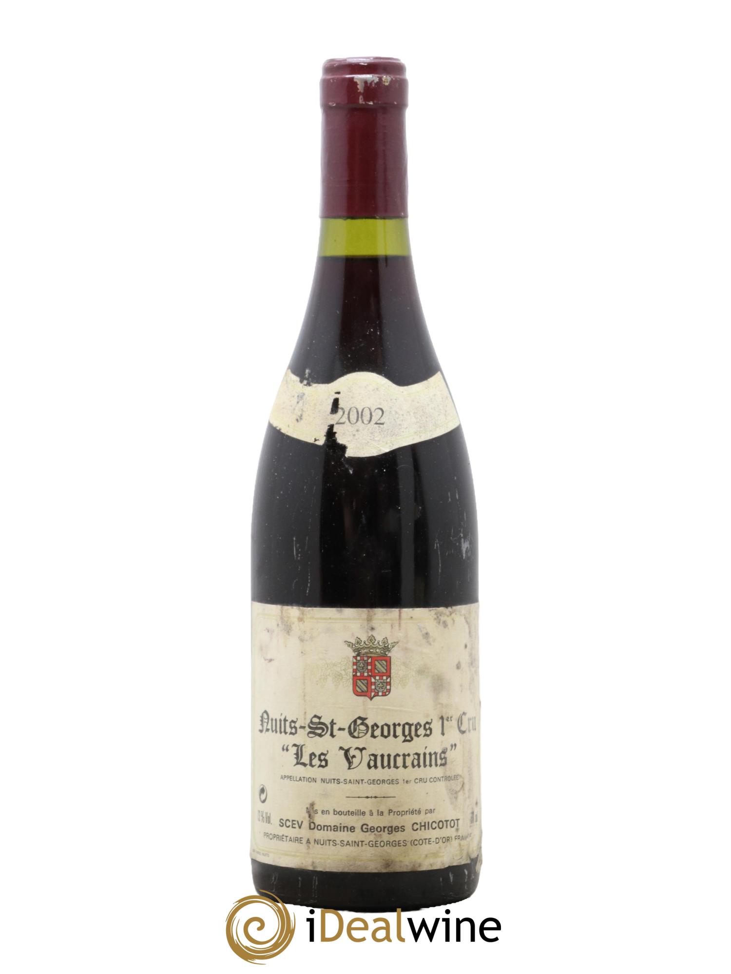 Nuits Saint-Georges 1er Cru Les Vaucrains Chicotot 2002 - Posten von 1 Flasche - 0