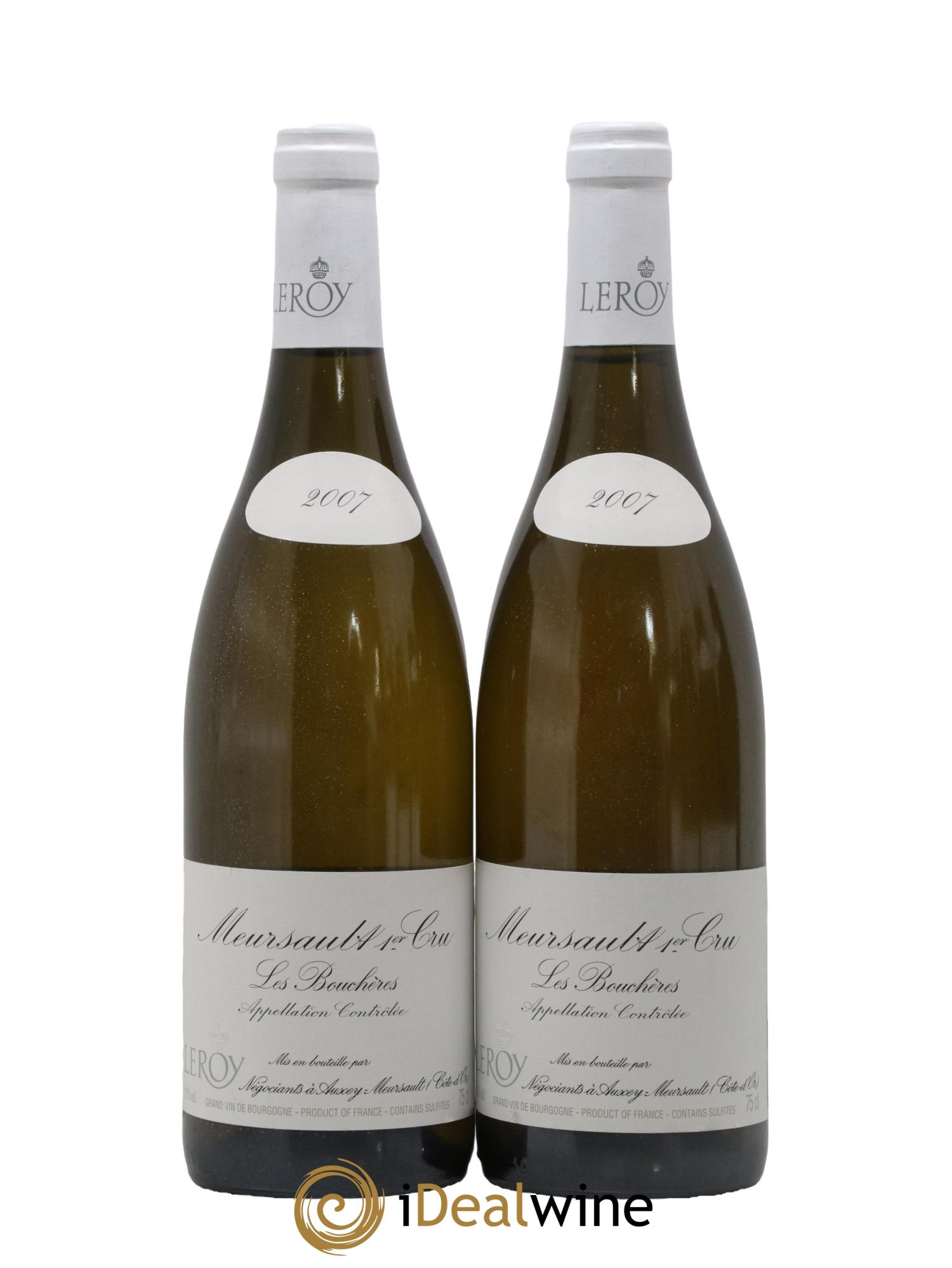 Meursault 1er Cru Les Bouchères Leroy SA 2007 - Posten von 2 Flaschen - 0